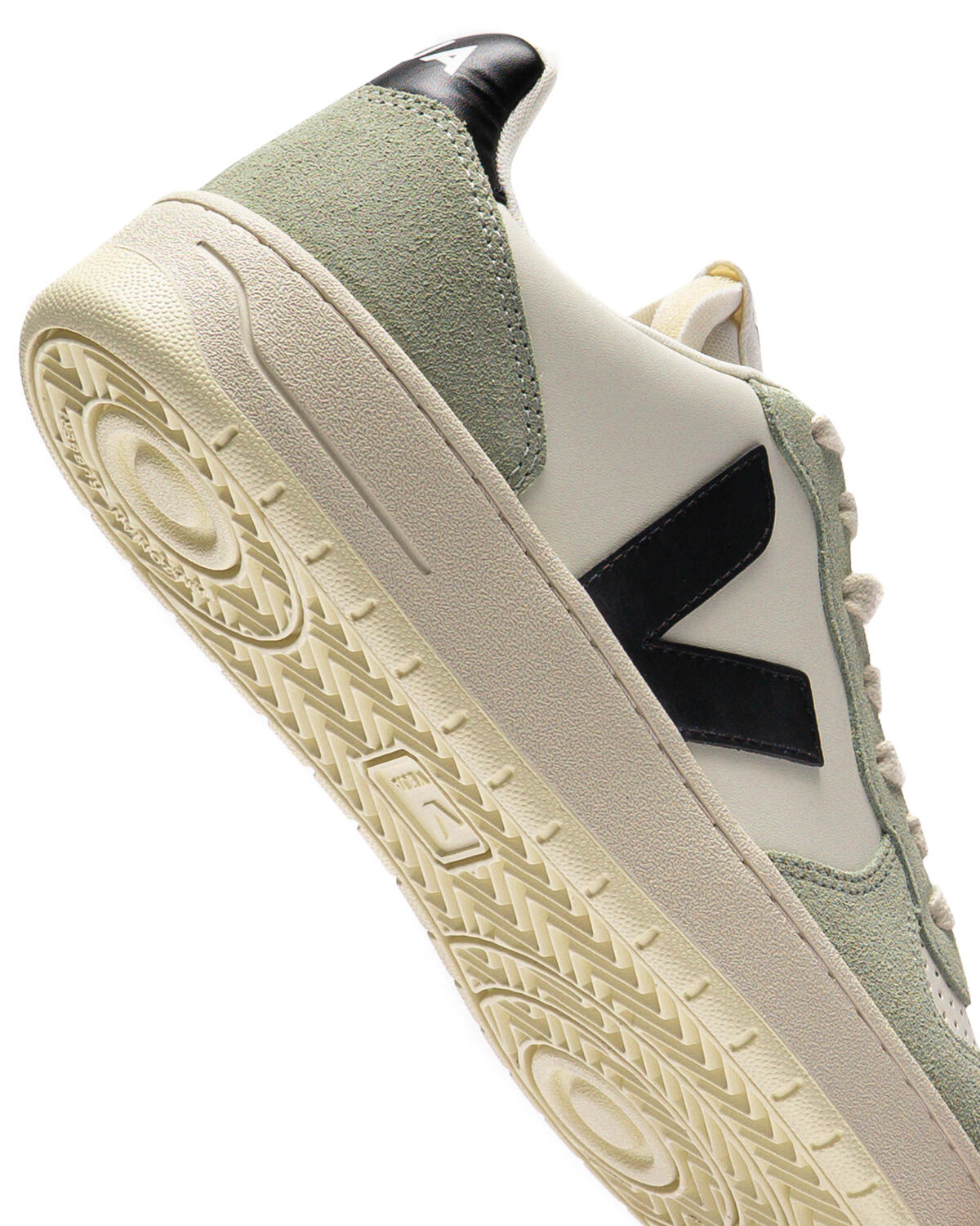 Veja V-10 Leather Pure Black / Clay (Women's) - Image 7