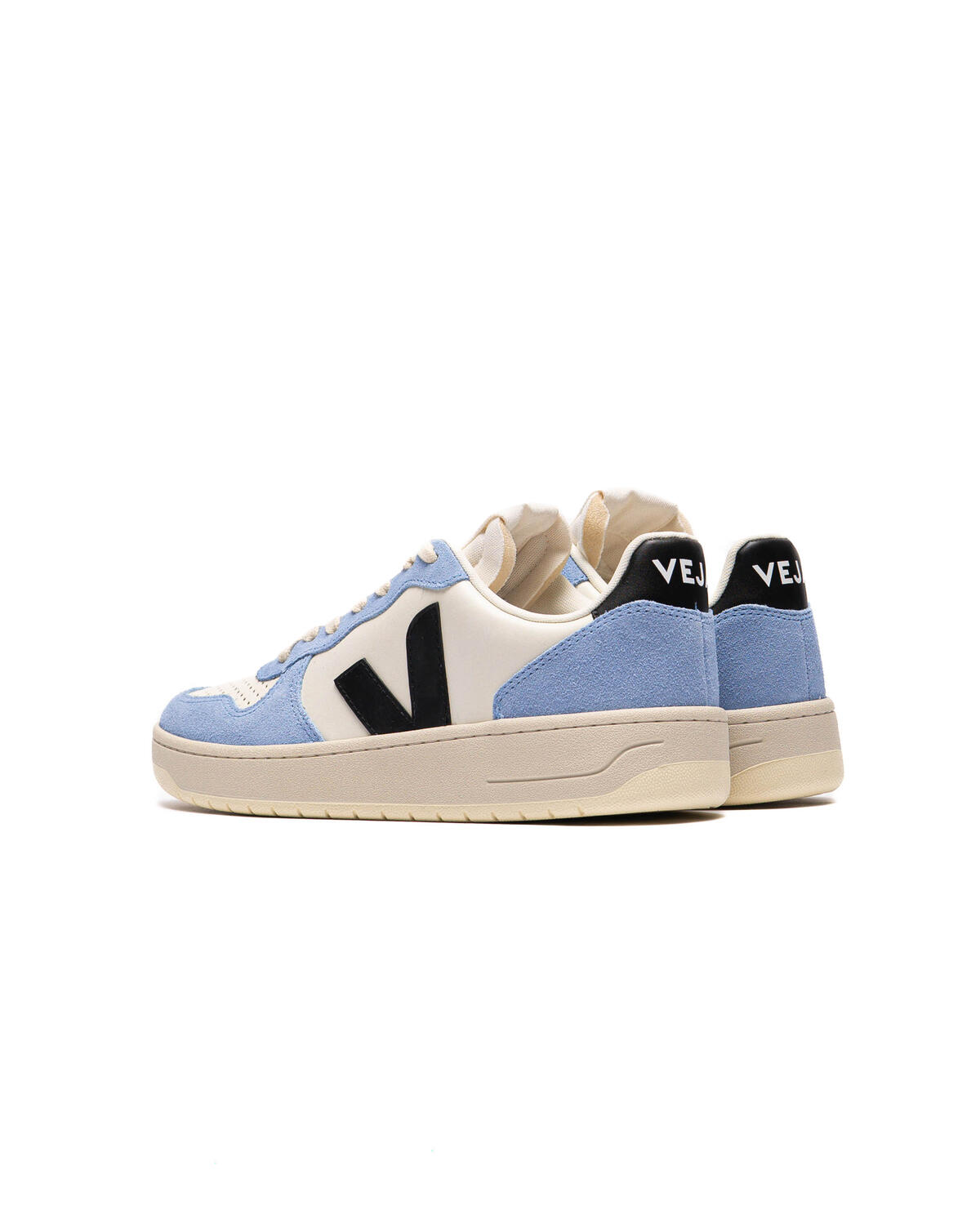 Veja V-10 Pure Black / Aqua (Women's) - Image 4