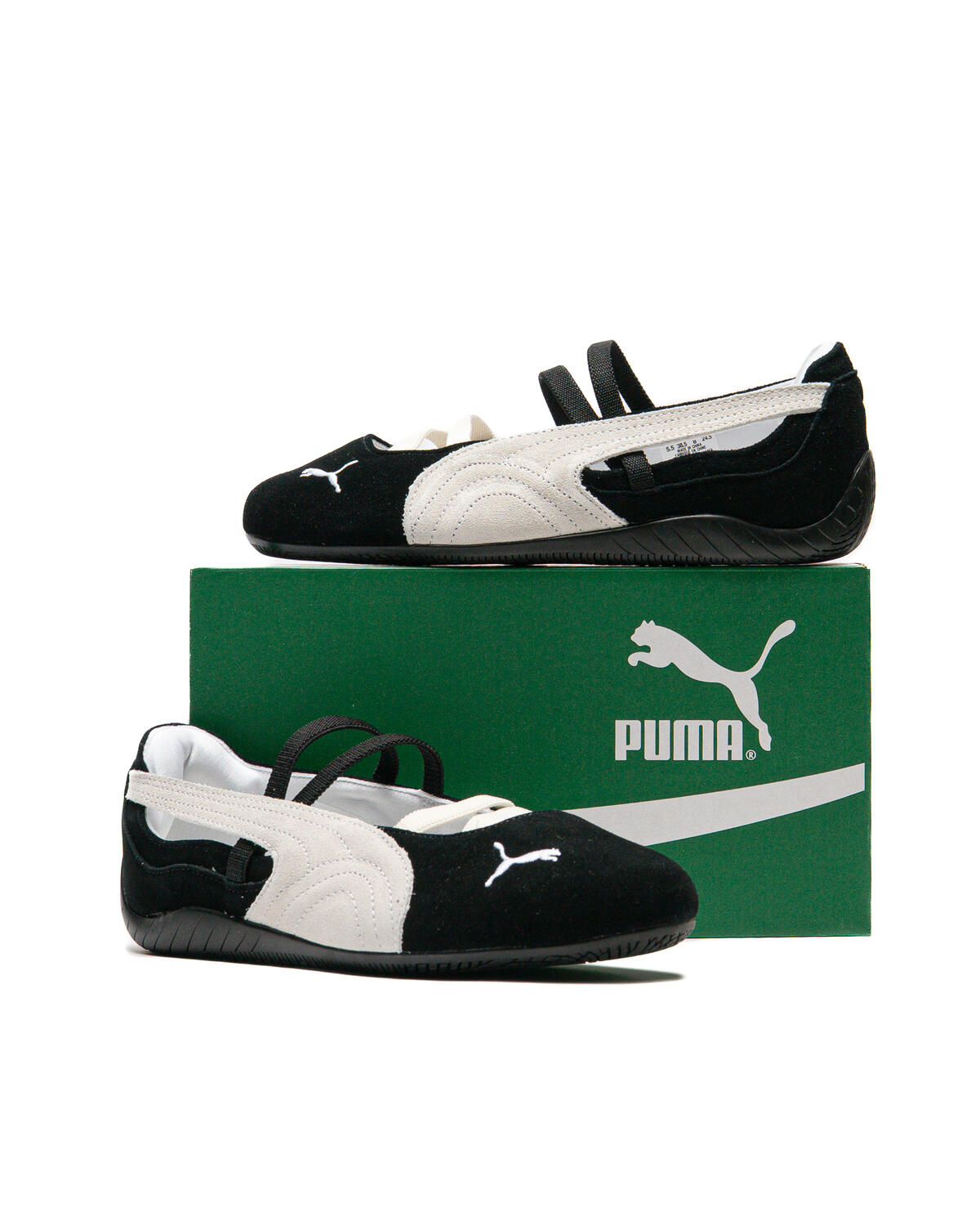 Puma Speedcat Ballet Suede Womens Shoes Black/White/Black - Image 27