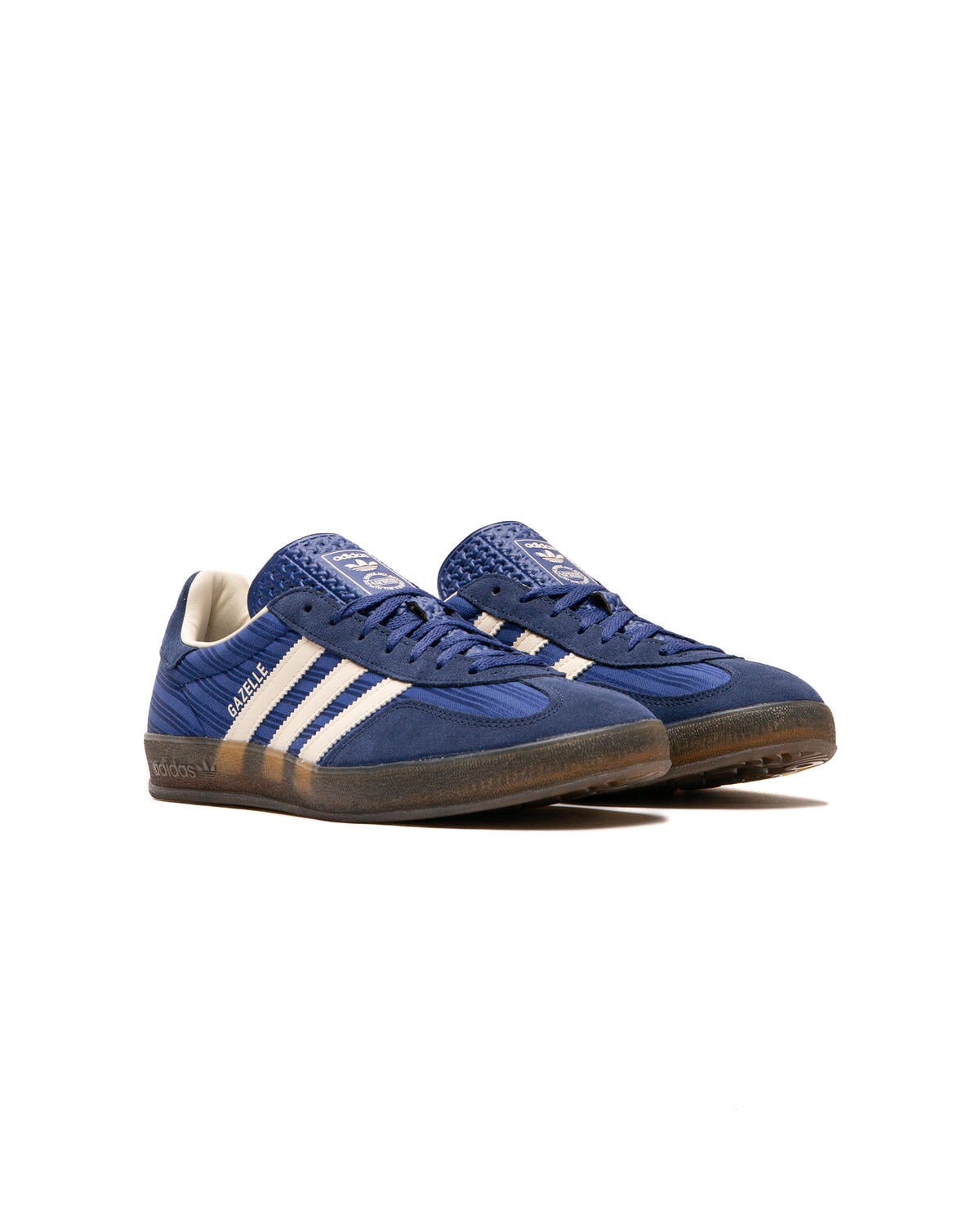 adidas gazelle silver green womens Gazelle Indoor Shoes Blue/Cream White/Gold Metallic – Karen Walker main image 1