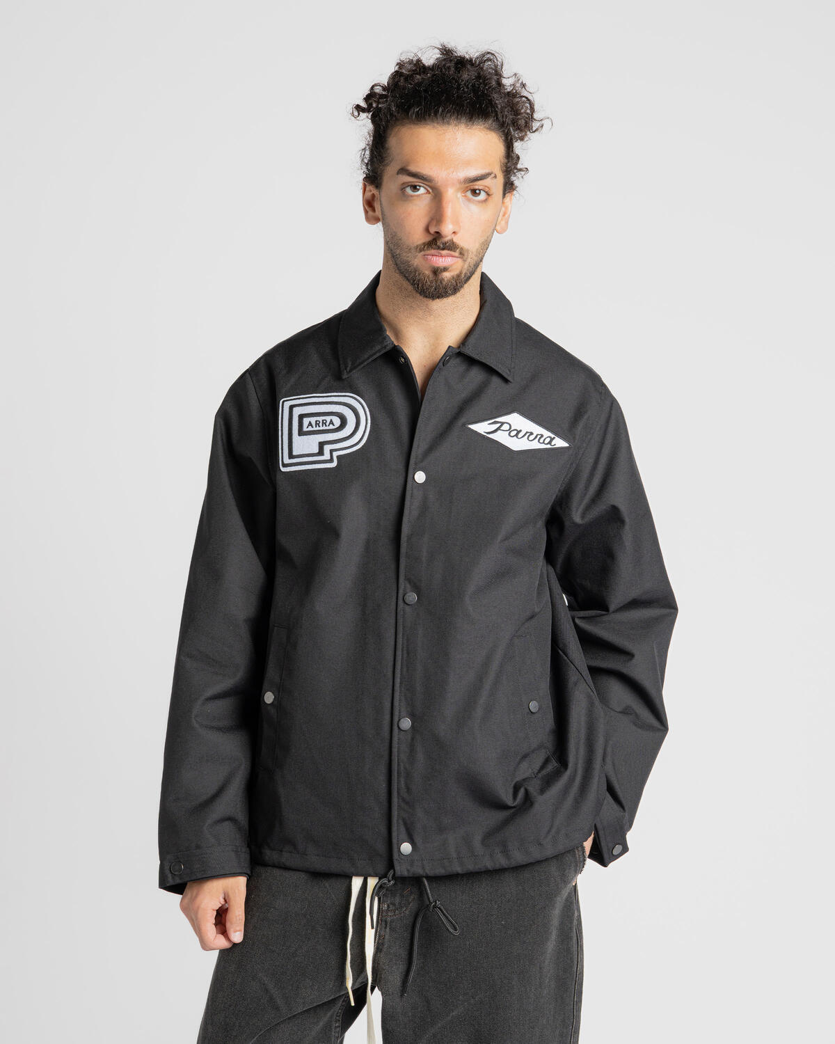 By Parra Midnight Surprise Coach Jacket Black - Image 4