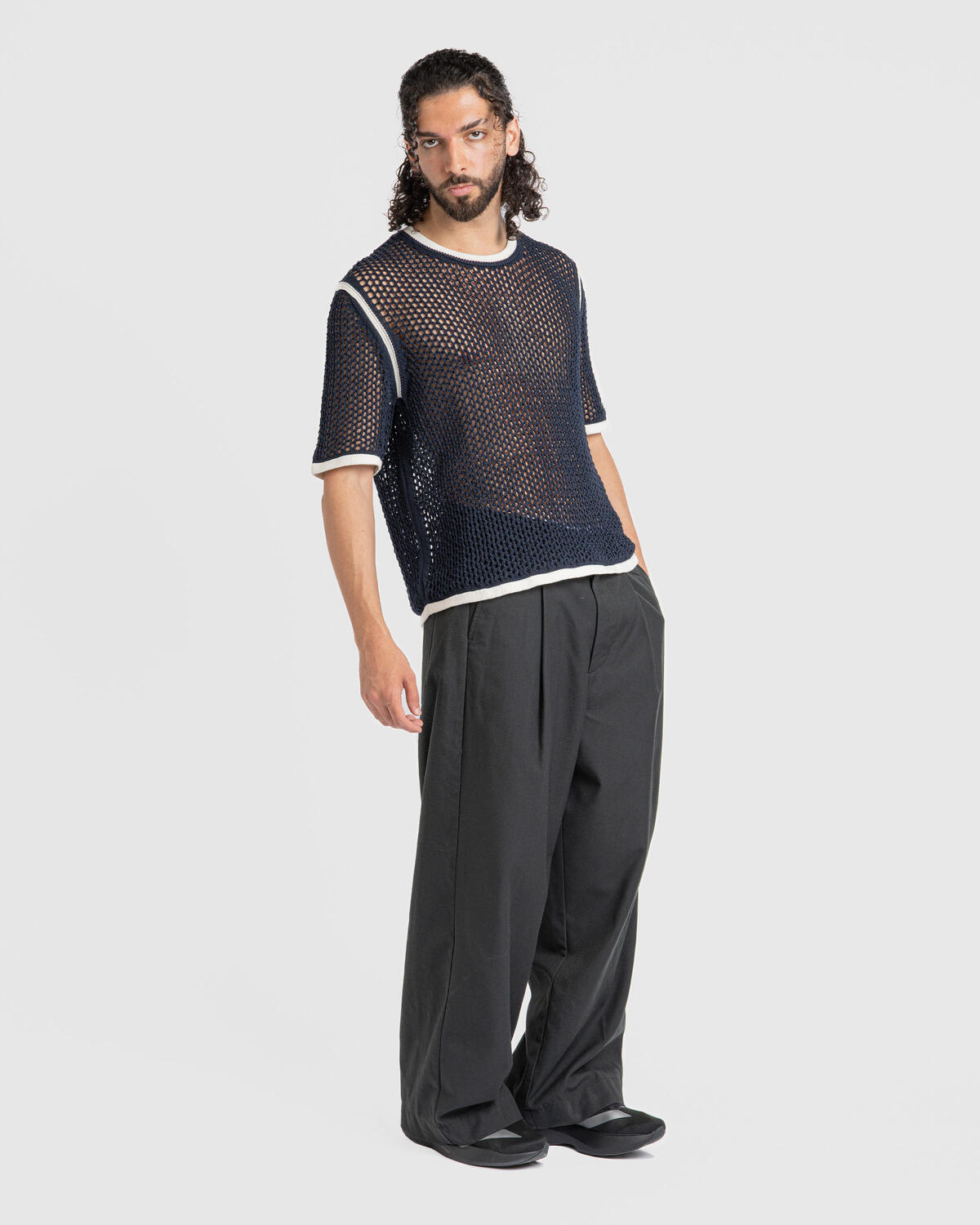 Adidas x Wales Bonner Knit T-Shirt Night Navy (Women's) - Image 13