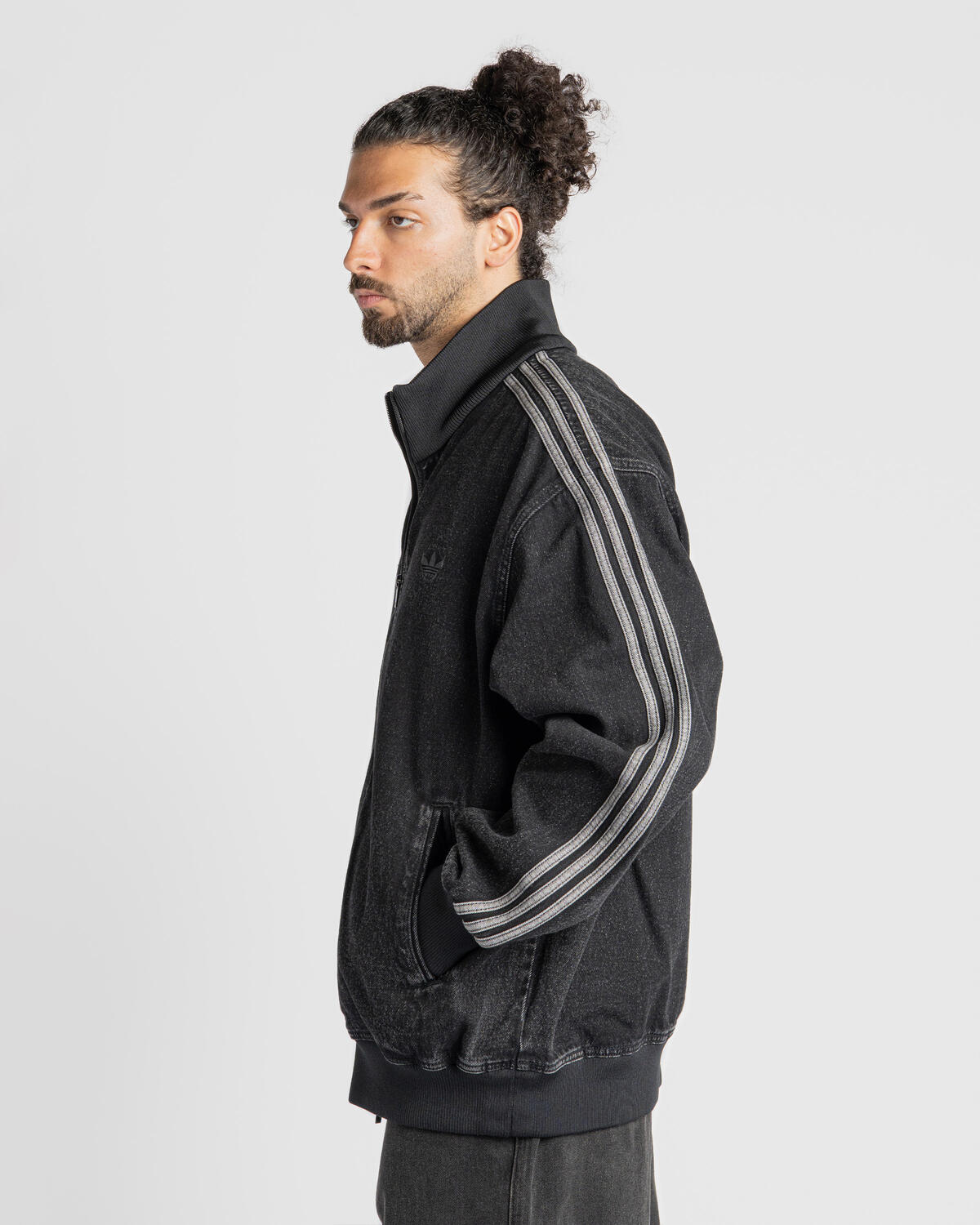 Adidas Adicolor Denim Firebird Track Jacket True Black - Image 12