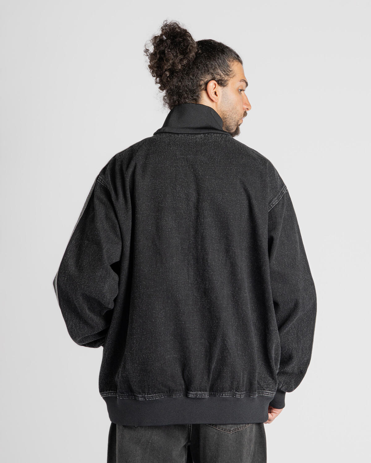 Adidas Adicolor Denim Firebird Track Jacket True Black - Image 13