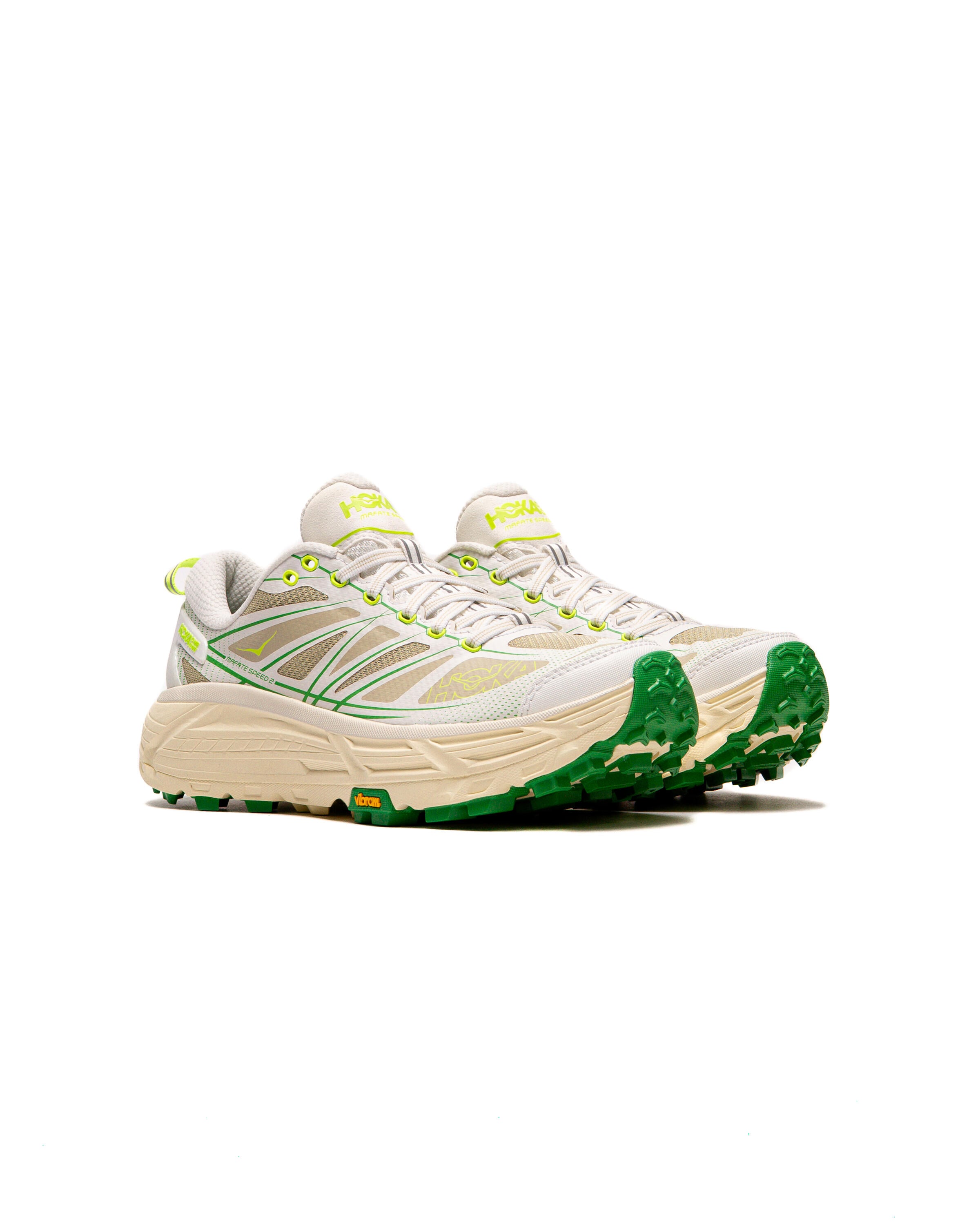 Hoka One One Mafate Speed 2 Shoes Mens Size 12 White Lime Trail Running Vibram HOKA® Mafate Speed 2 for | HOKA® main image 4