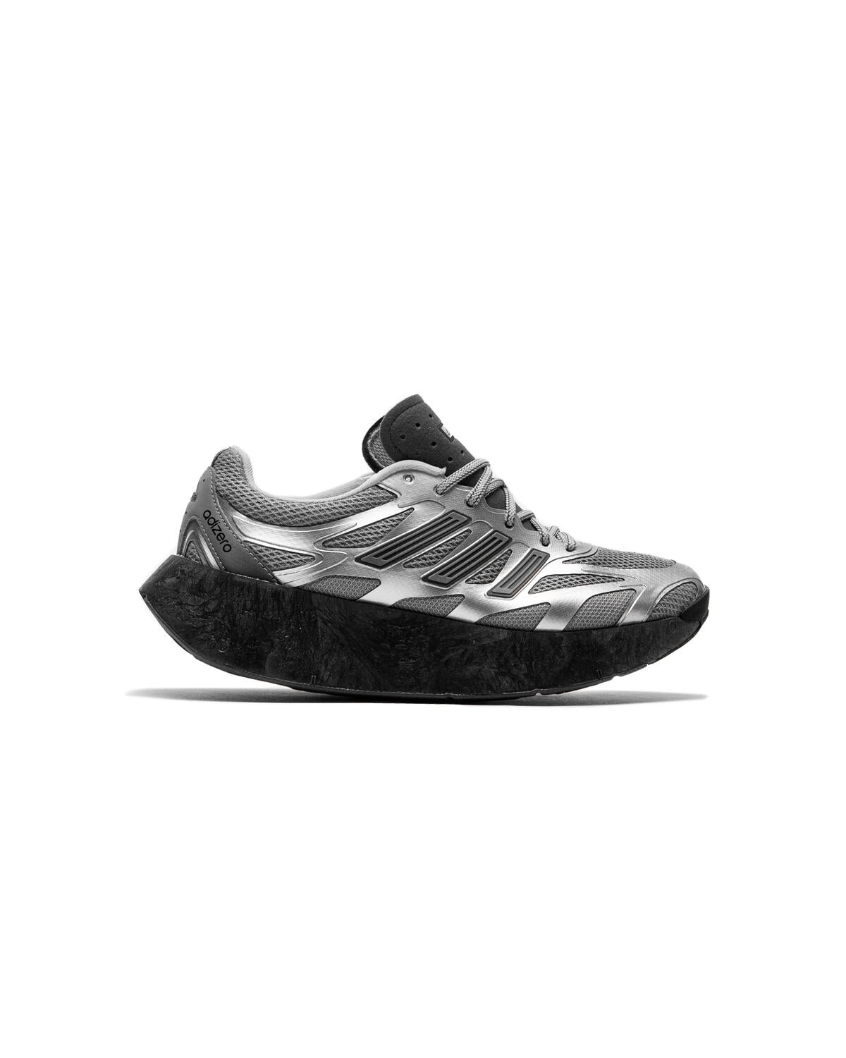 Adidas US Men\'s Silver Grey Black Swirlfoam 00 Retro Adizero Aruku JS3712 adidas Originals ADIZERO ARUKU | JS3712 | AFEW STORE main image 3