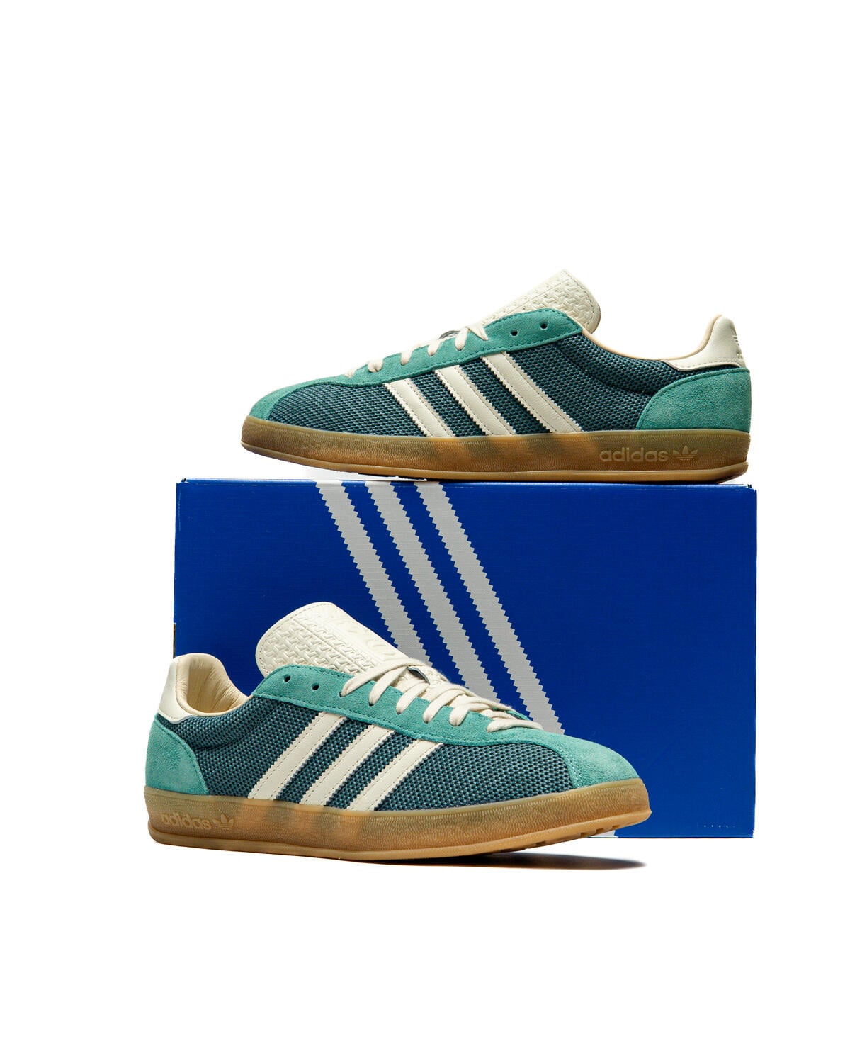Adidas Gazelle Indoor Preloved Teal/Off White-Warm Sandstone - Image 33
