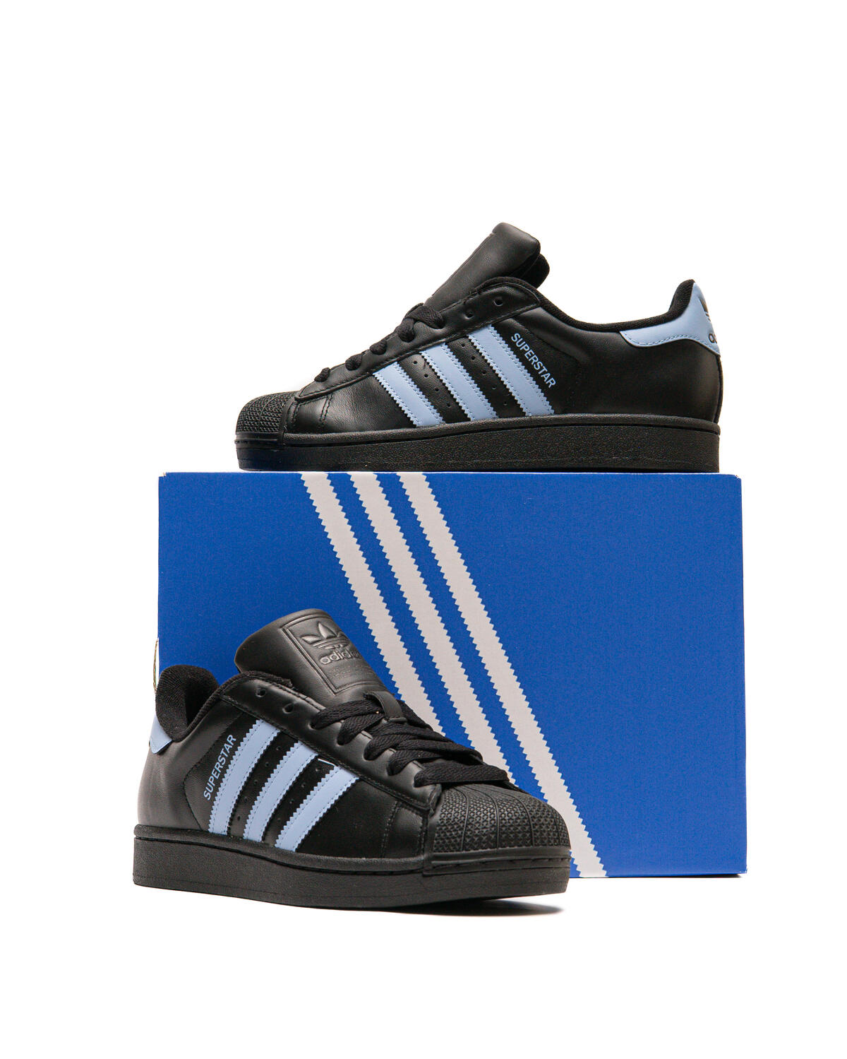 Adidas Men's Superstar Ii Shoes - Black Ash / Blue (Women's) - Image 15