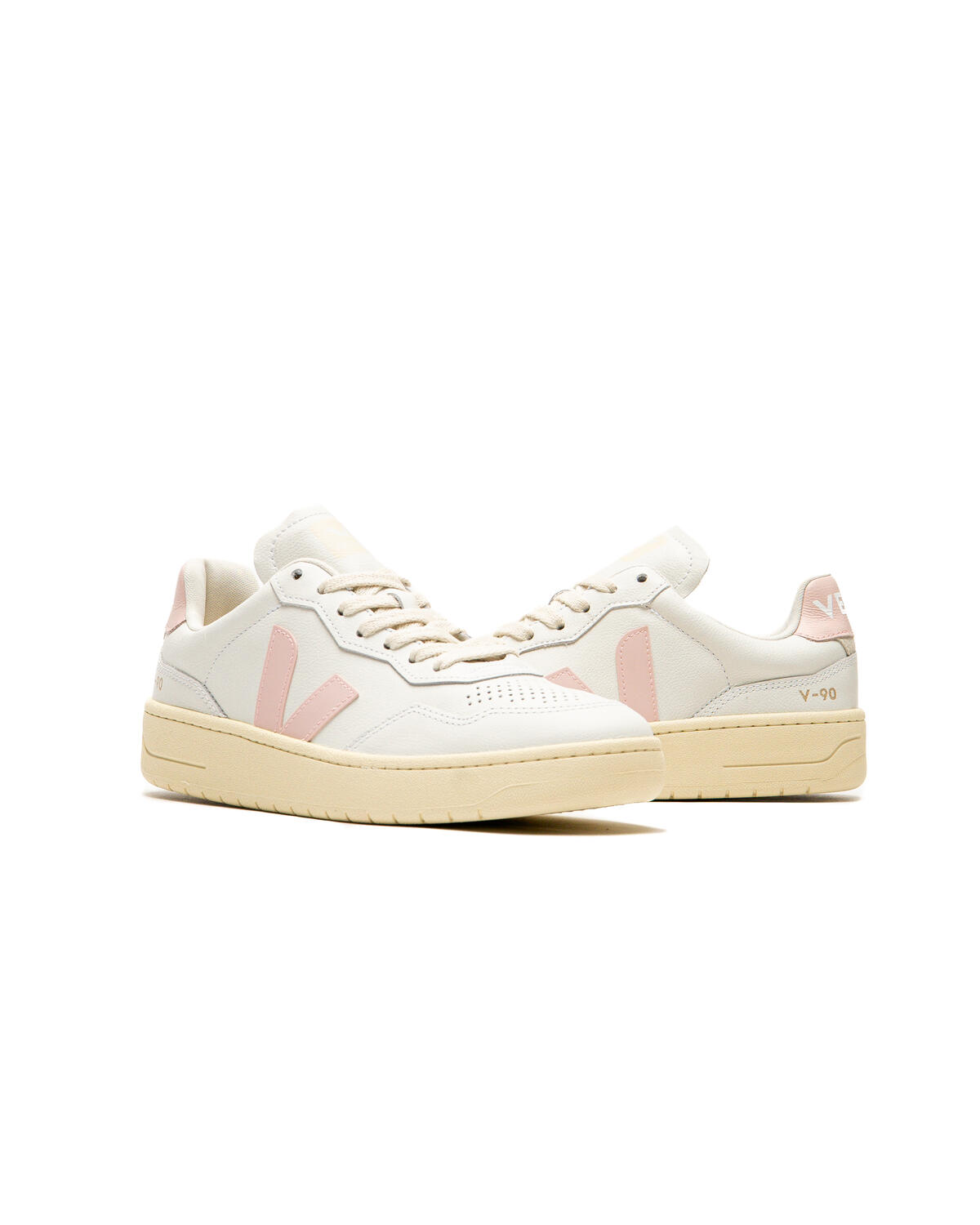 Veja Womens V-90 Leather White Petale - Image 5