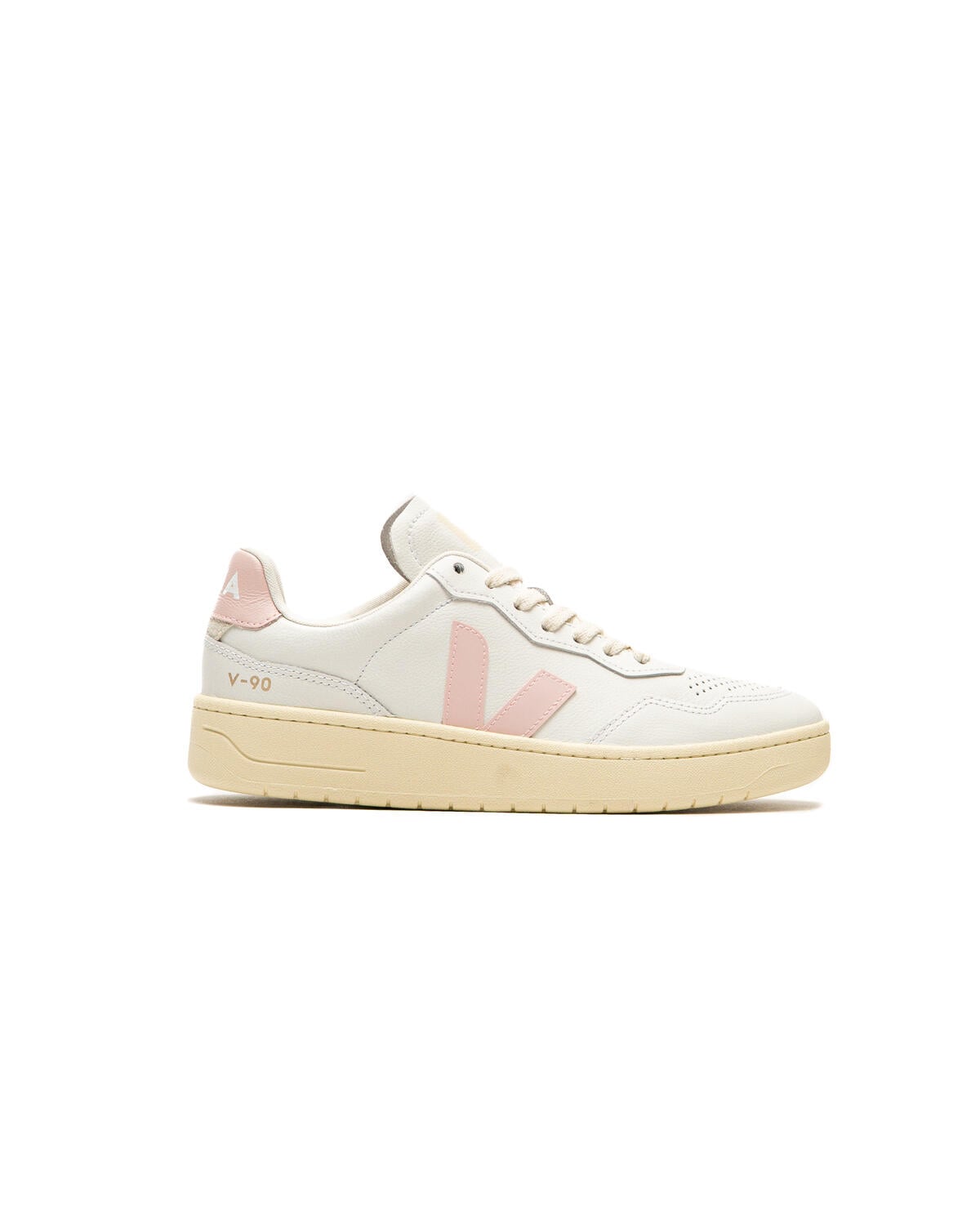 Veja Womens V-90 Leather White Petale