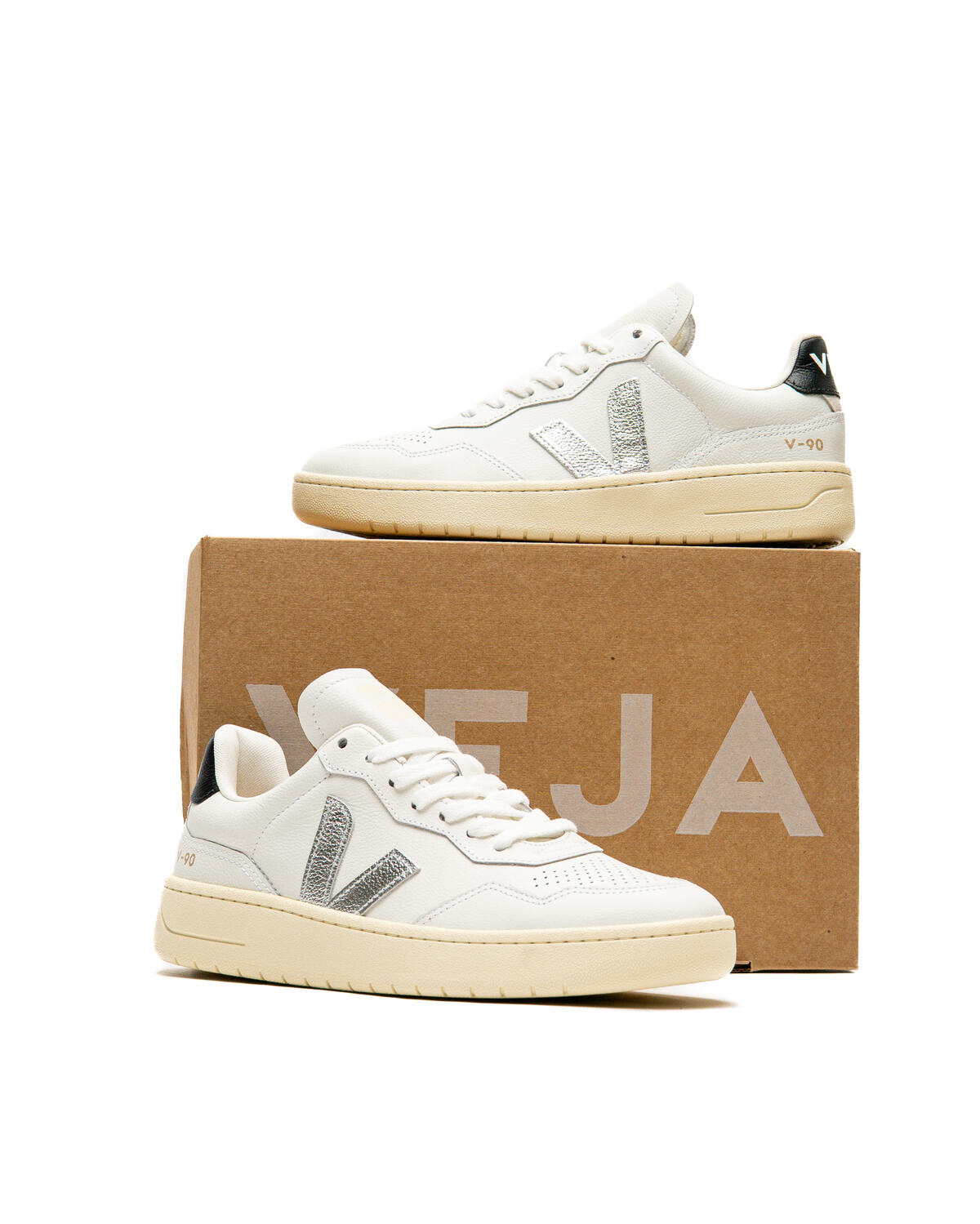 Veja V-90 O.T. Leather "Silver" (Women's) - Image 10