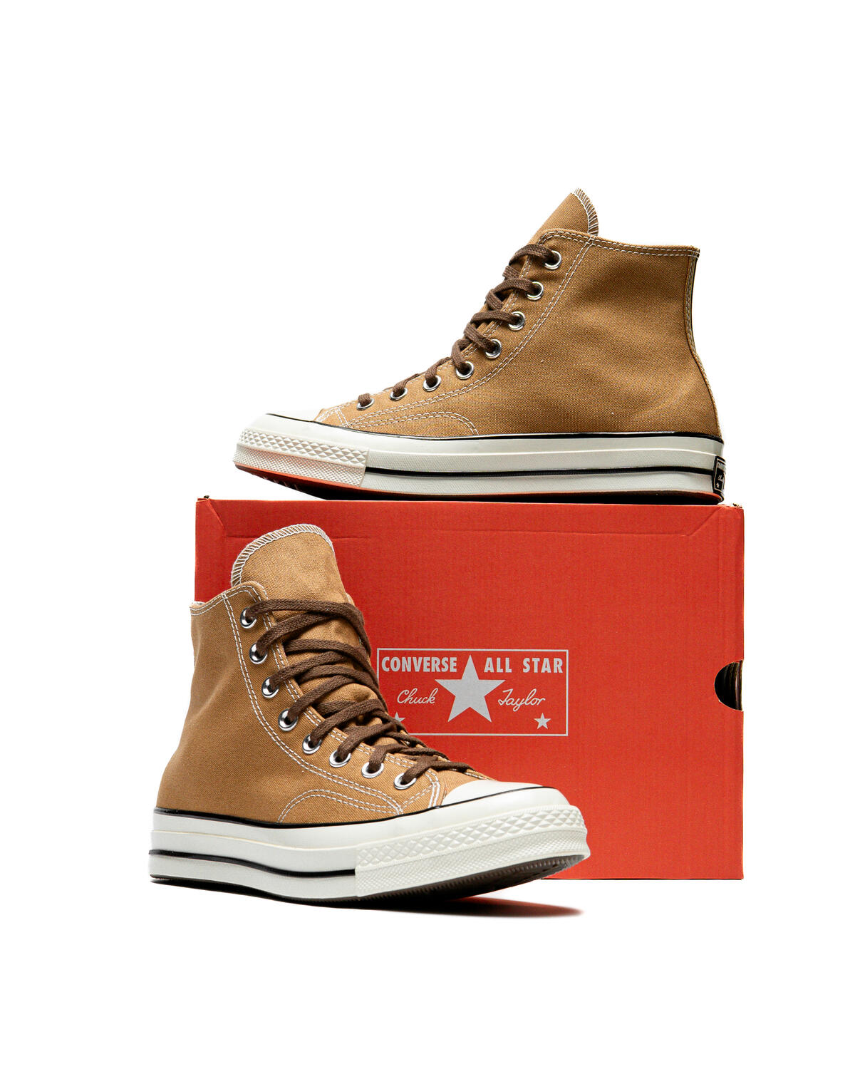 Converse Mens Chuck 70 Hi Recycled Canvas Shoes 'Fire Pit' - Image 6