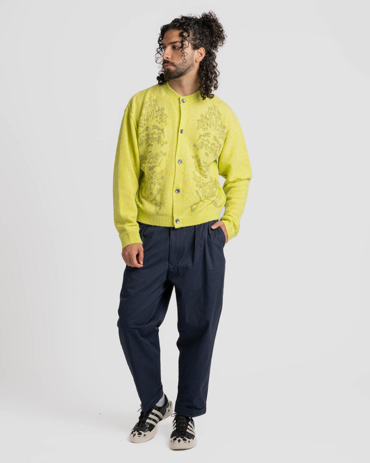 PUMA Aries Print Cardigan 'Lime Sheen' - Image 5