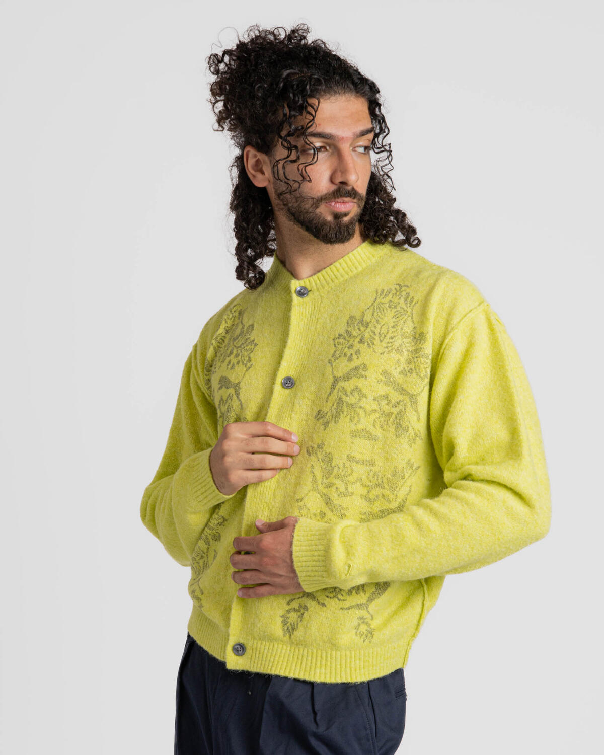 PUMA Aries Print Cardigan 'Lime Sheen' - Image 6