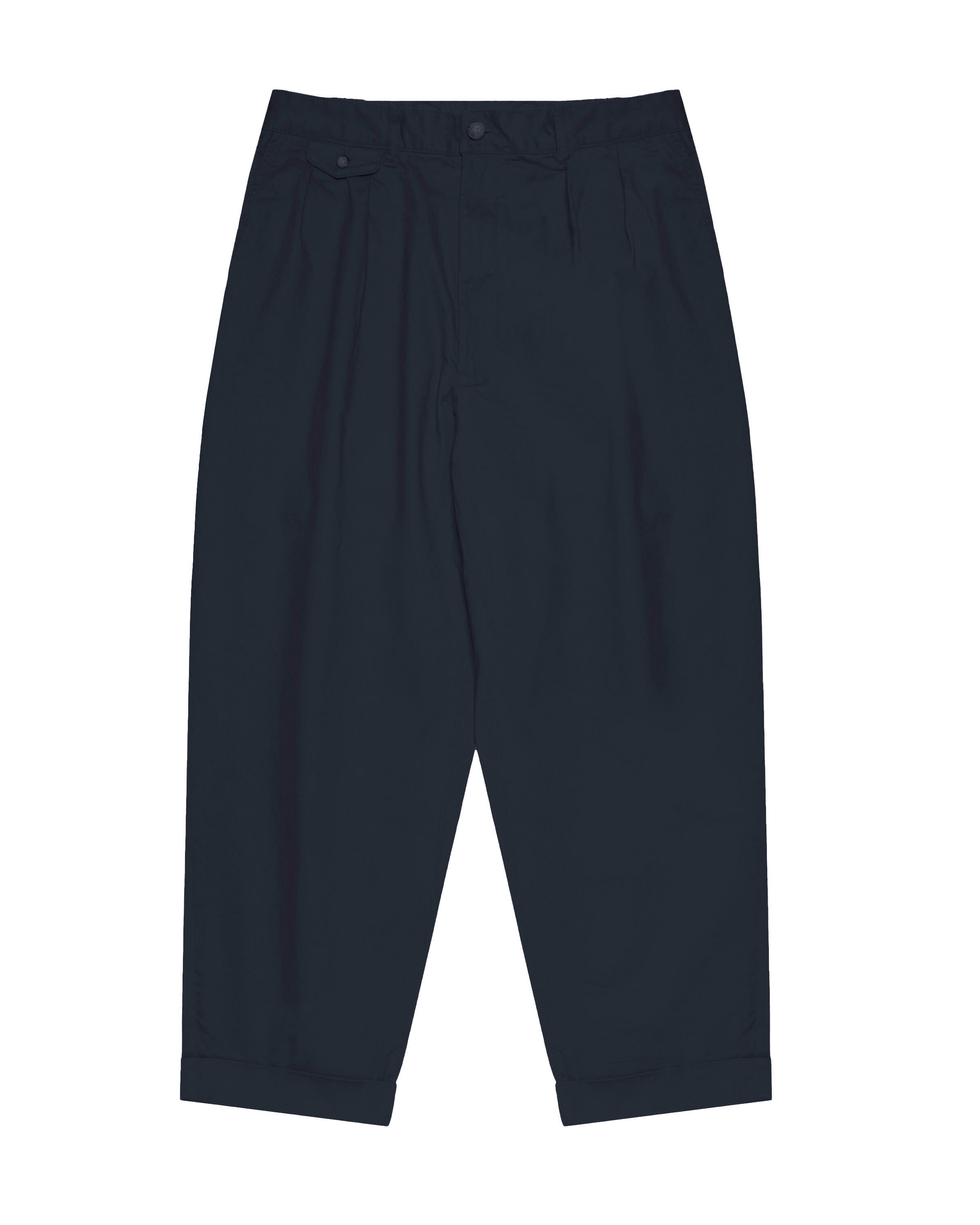 Beams+ 2 Pleats Tapered Twill