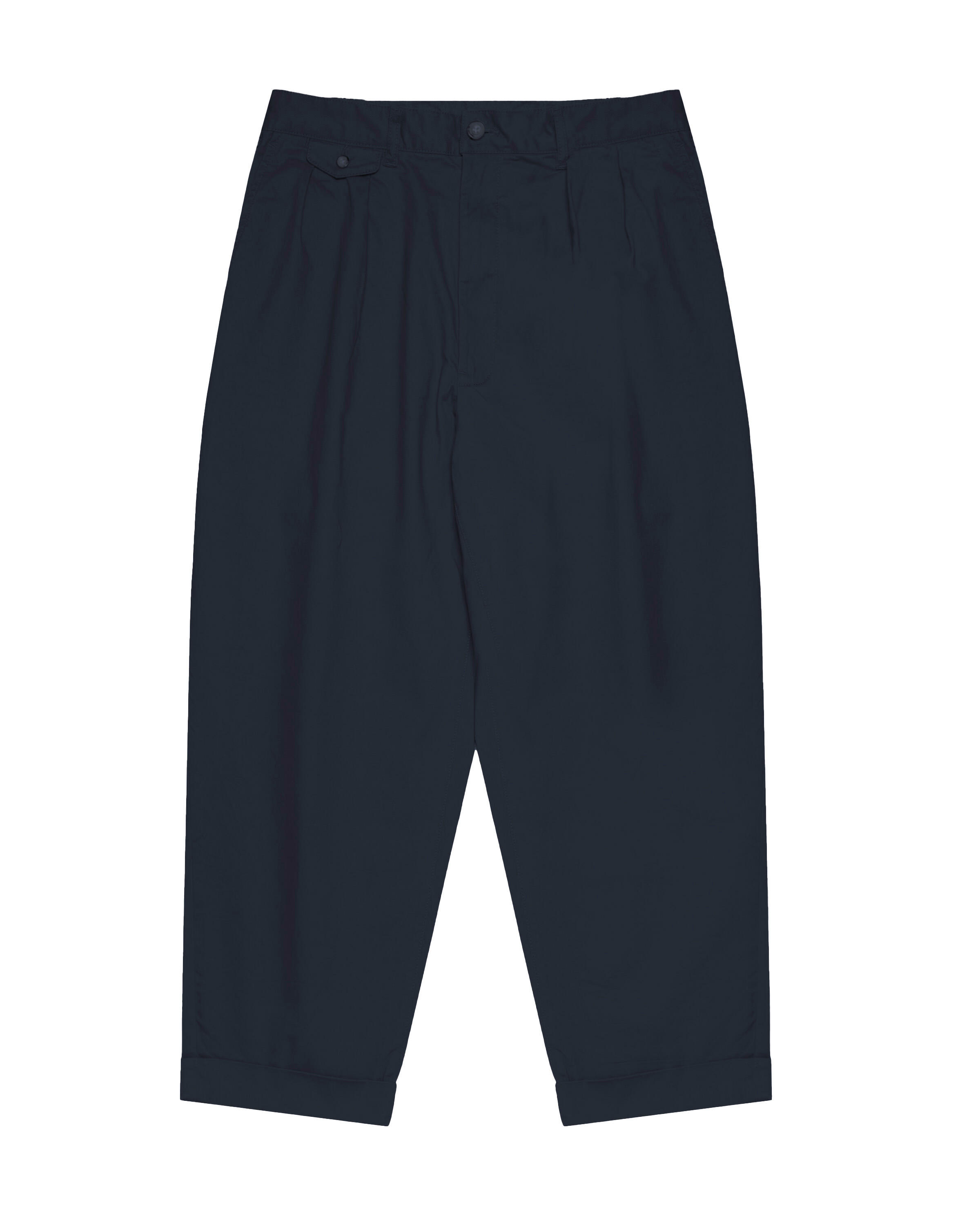 Beams+ 2 Pleats Tapered Twill