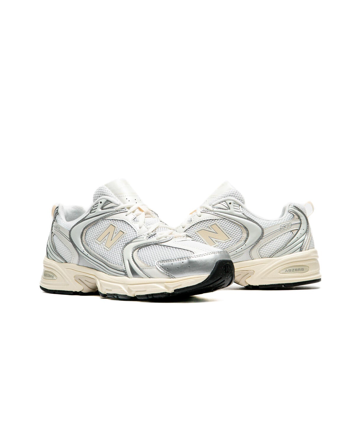 New Balance 530 Silver Metallic Linen (Women's) - Image 30