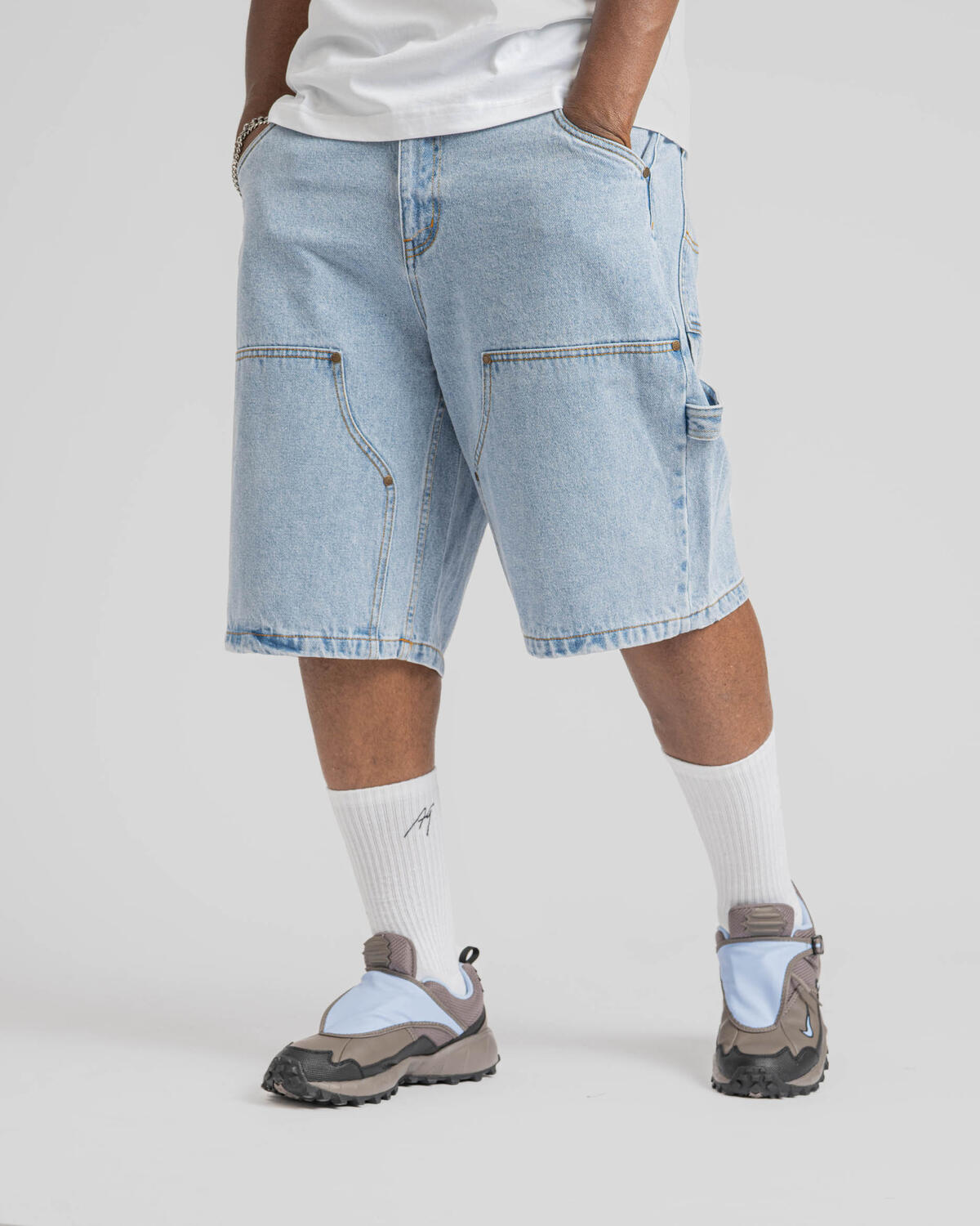 Dime "Carpenter Denim" Short // Blue Washed - Image 10