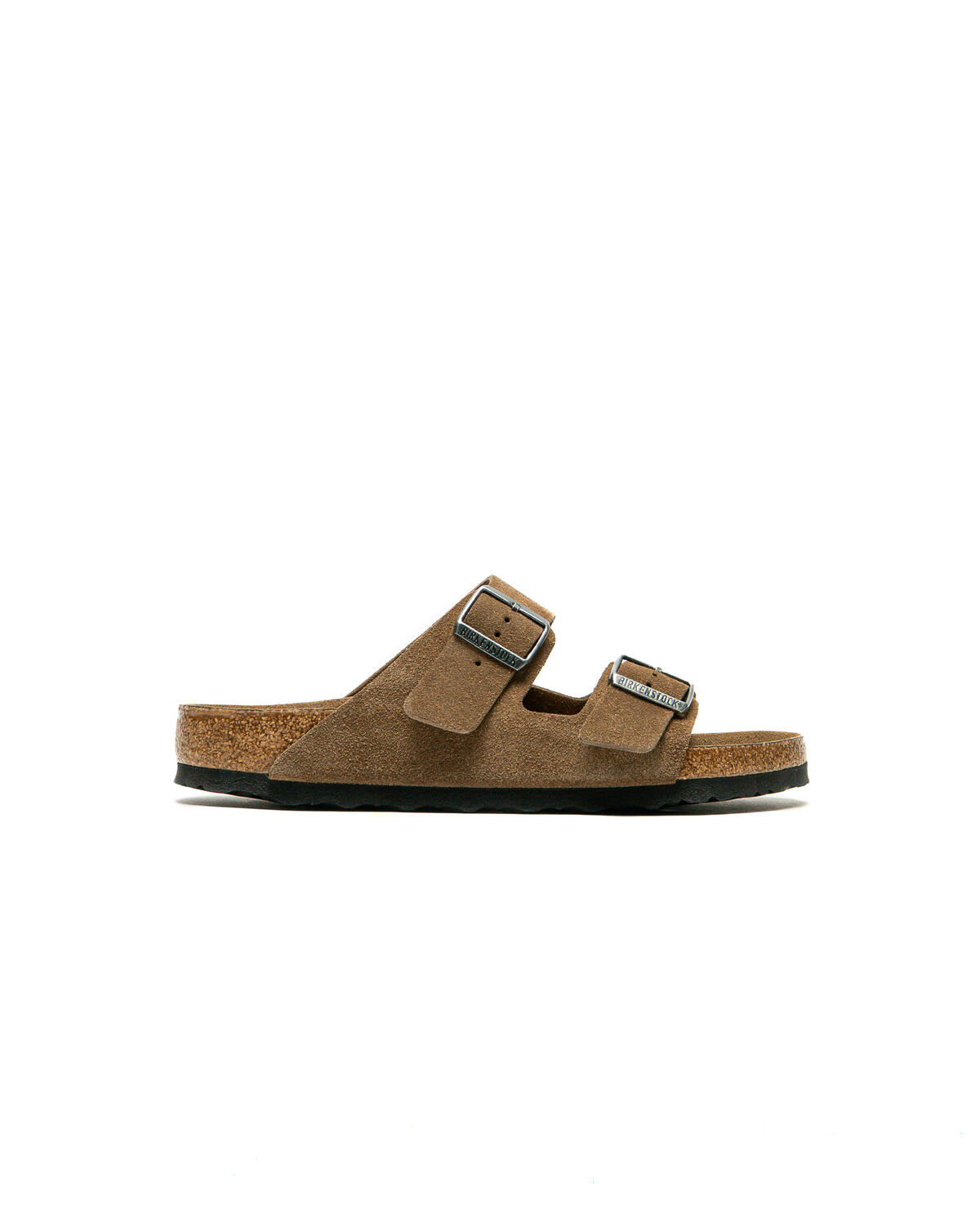 Birkenstock Dark Brown Two-Buckle Soft Footbed Slides Regular Fit Birkenstock ARIZONA BF DARK BROWNN - REGULAR - Sandals  main image 2