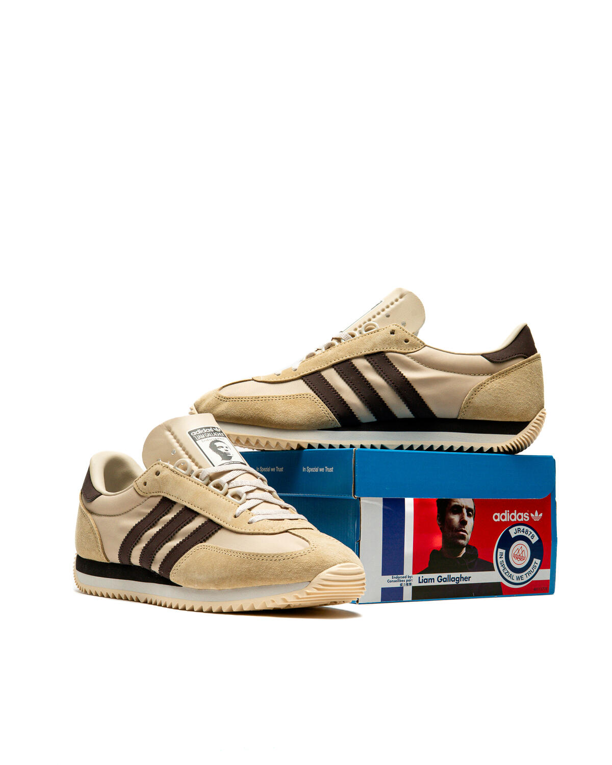 adidas x Liam Gallagher Achilles SPZL (Stone Khaki/Wonder Beige/Wonder White) - Image 25