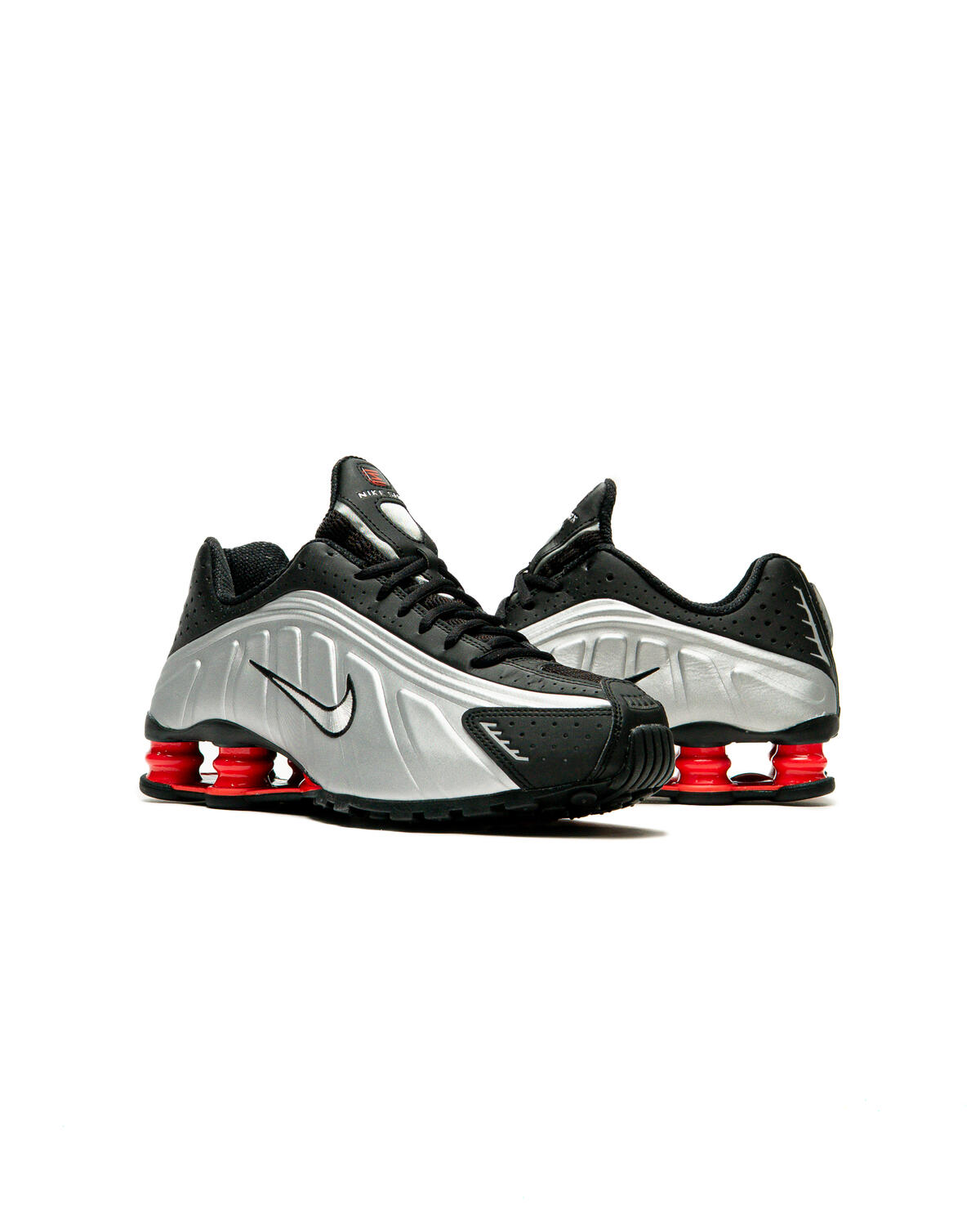 Nike Shox R4 OG Black/Metallic Silver-Light Carbon (Women's) - Image 47