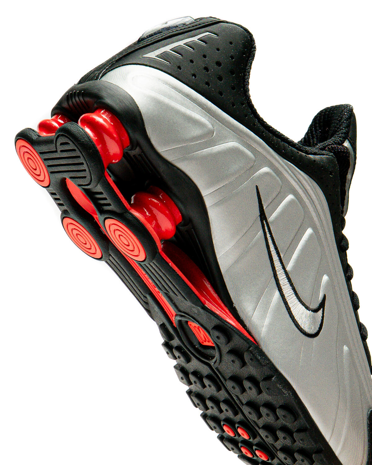 Nike Shox R4 OG Black/Metallic Silver-Light Carbon (Women's) - Image 49