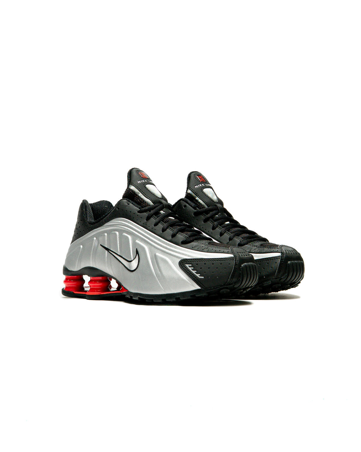 Nike Shox R4 OG Black/Metallic Silver-Light Carbon (Women's) - Image 45