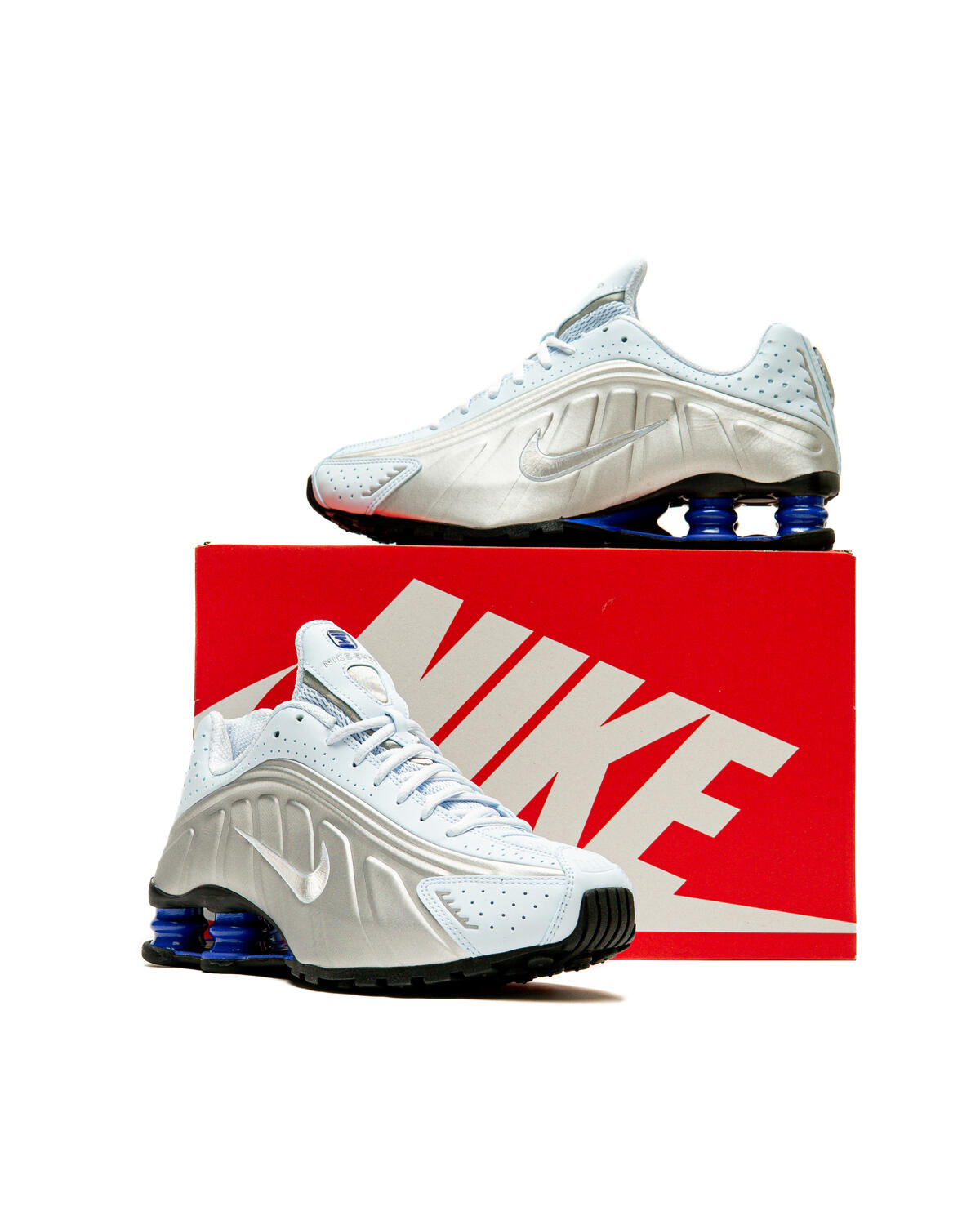 Nike Shox R4 Blue Tint / Metallic Silver (Women's) - Image 23