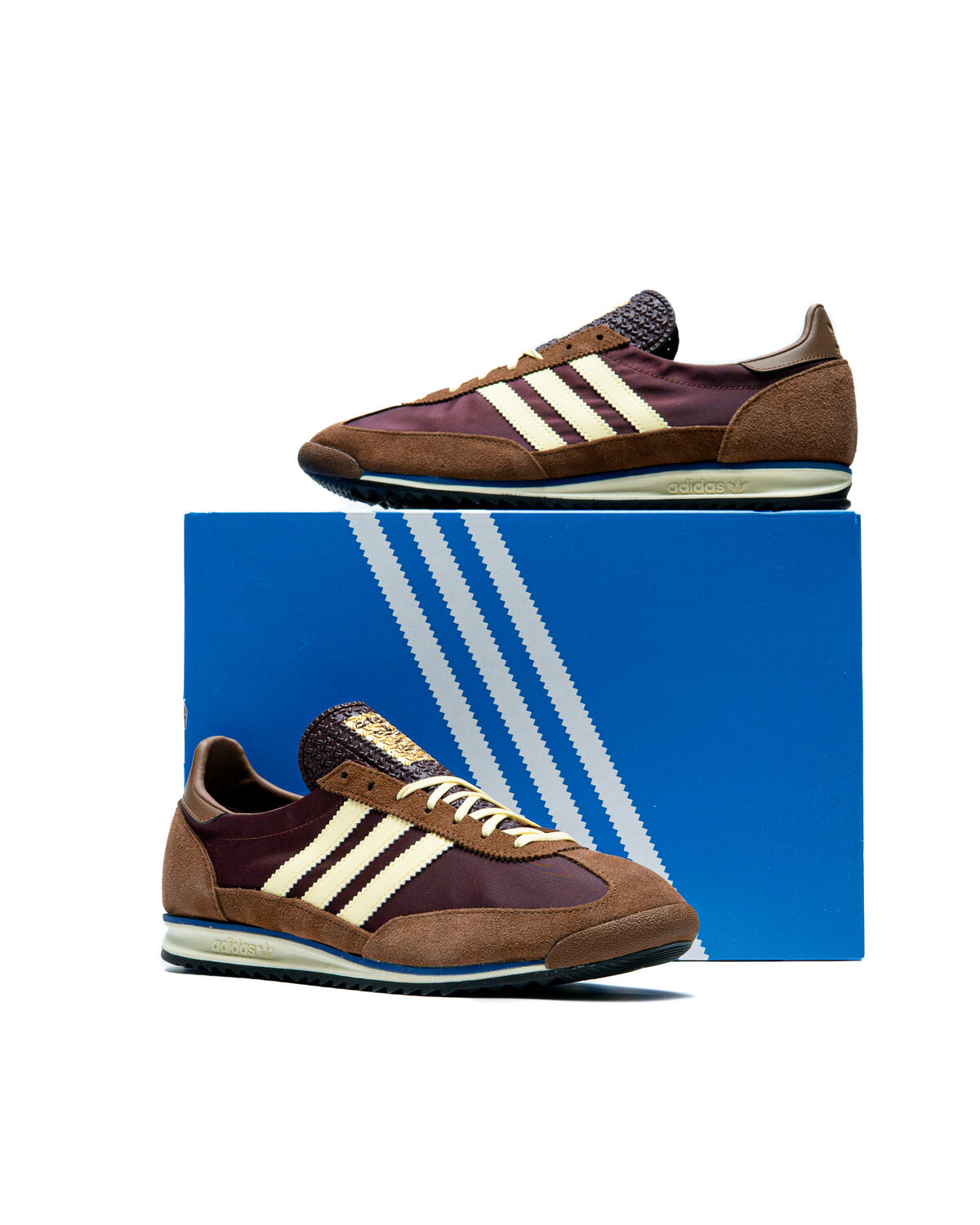 adidas WMNS SL 72 OG - Maroon / Almost Yellow / Preloved Brown - Image 6
