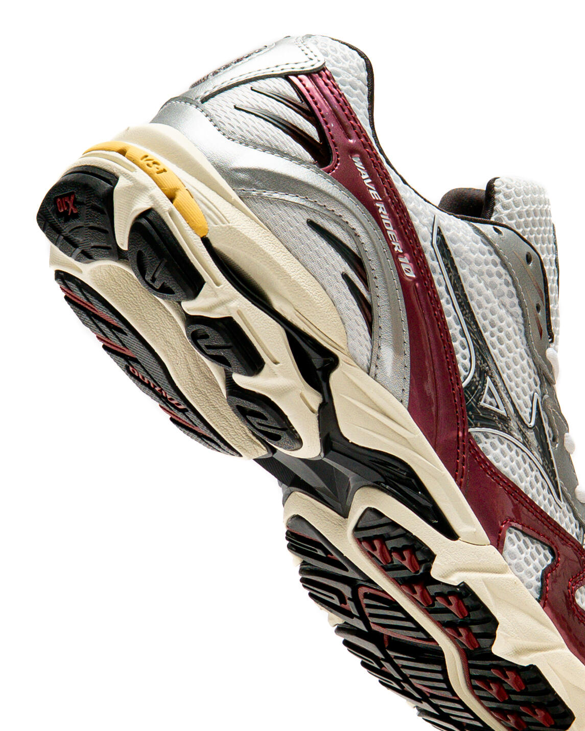 Mizuno Wave Rider 10 White Black Syrah - Image 20