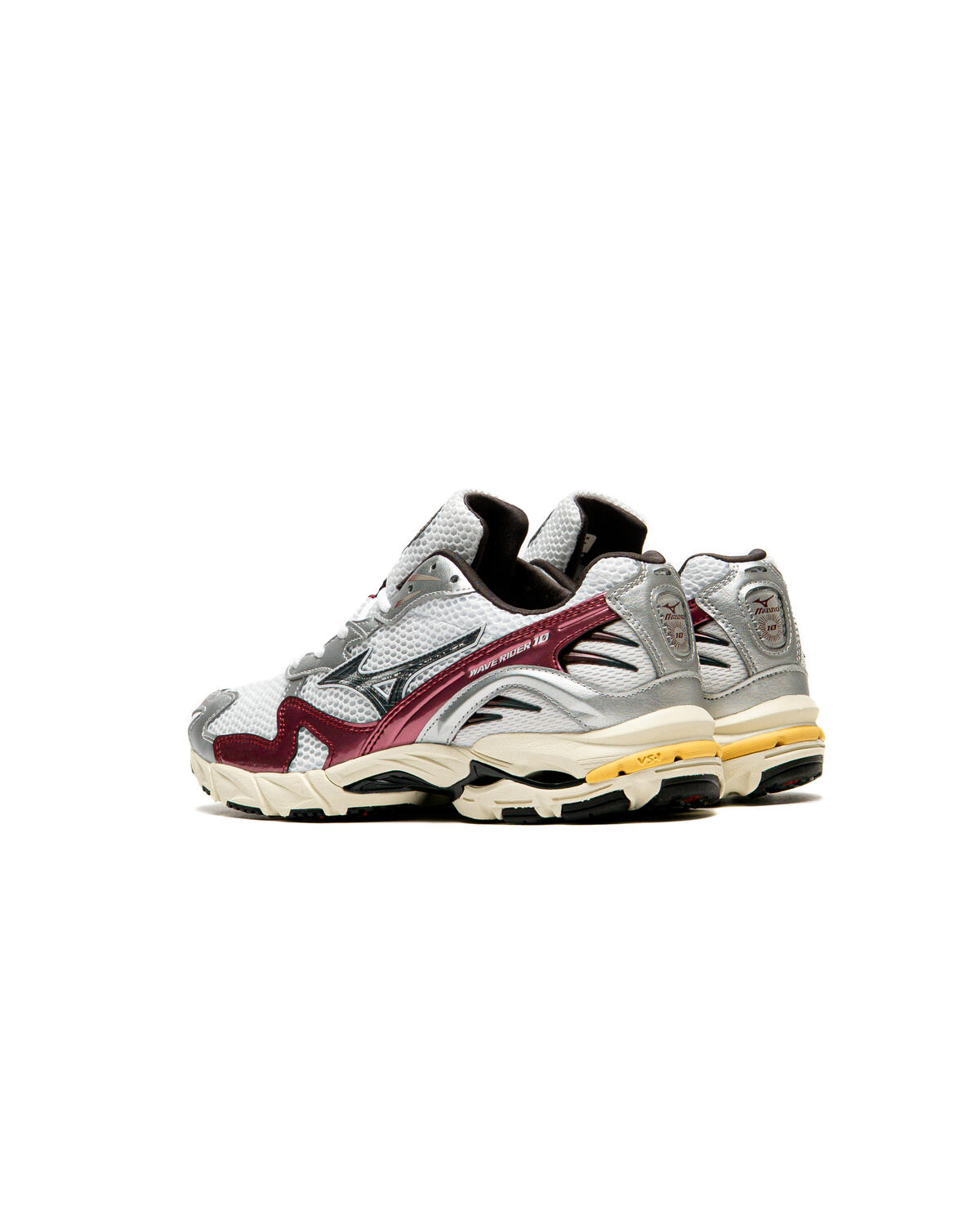 Mizuno Wave Rider 10 White Black Syrah - Image 17