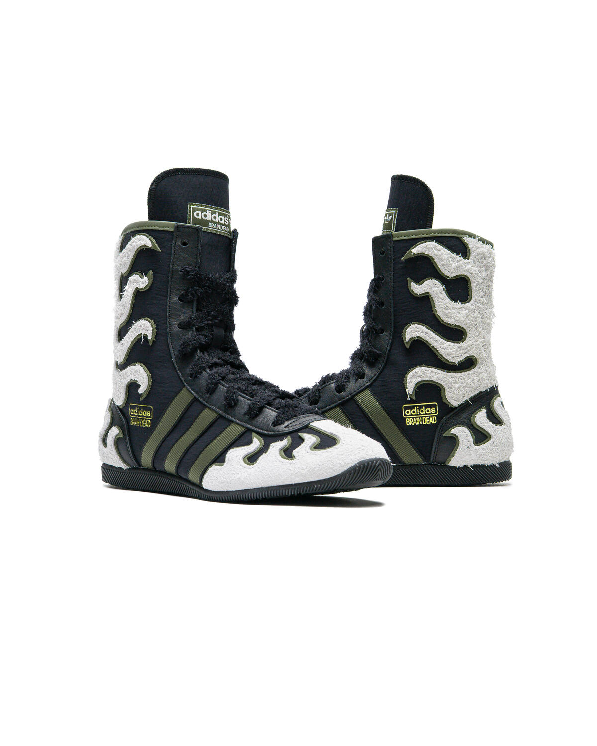 Adidas x Brain Dead Japan High - Core Black/Crystal White/Gold Metallic - Image 33