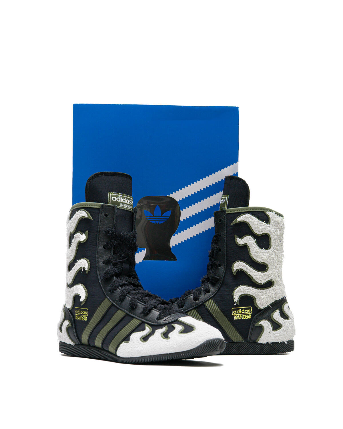 Adidas x Brain Dead Japan High - Core Black/Crystal White/Gold Metallic - Image 34
