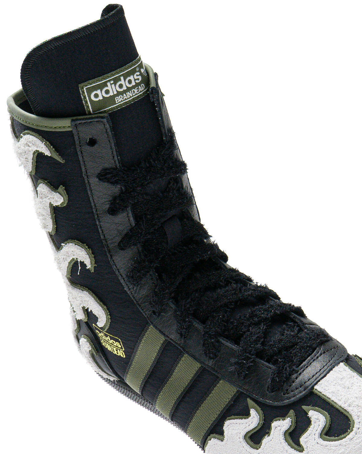 Adidas x Brain Dead Japan High - Core Black/Crystal White/Gold Metallic - Image 35