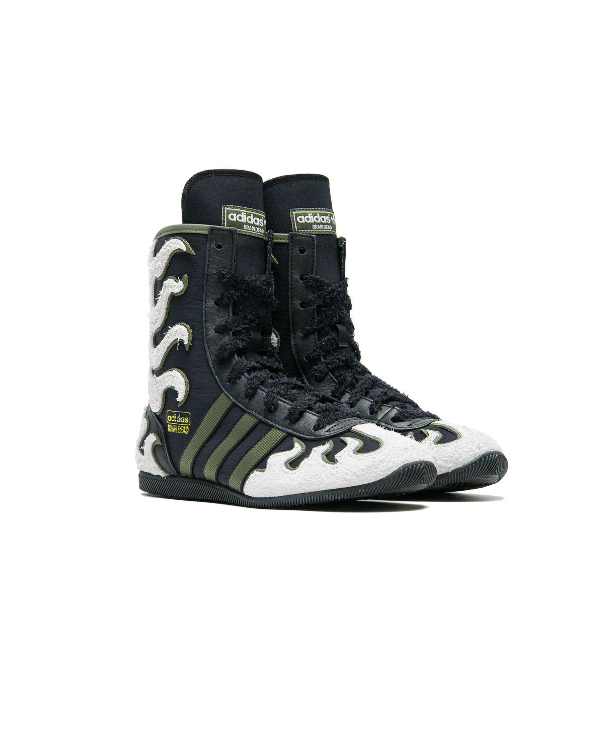 Adidas x Brain Dead Japan High - Core Black/Crystal White/Gold Metallic - Image 31