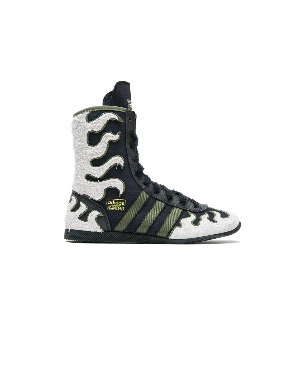 Adidas x Brain Dead Japan High - Core Black/Crystal White/Gold Metallic - Image 30
