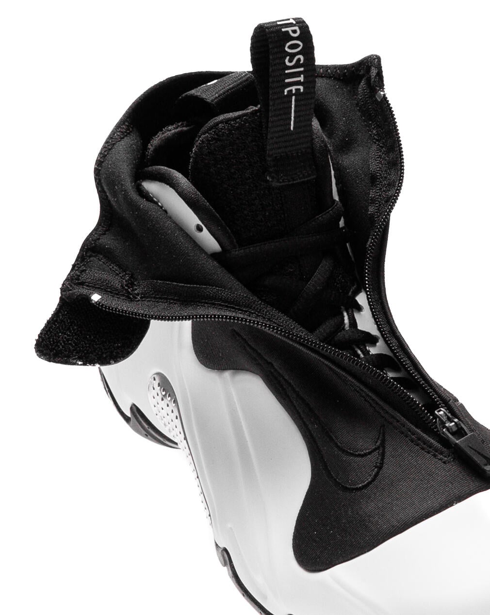 Nike Air Flightposite QS - Sail / Black / Metallic Silver - Image 18
