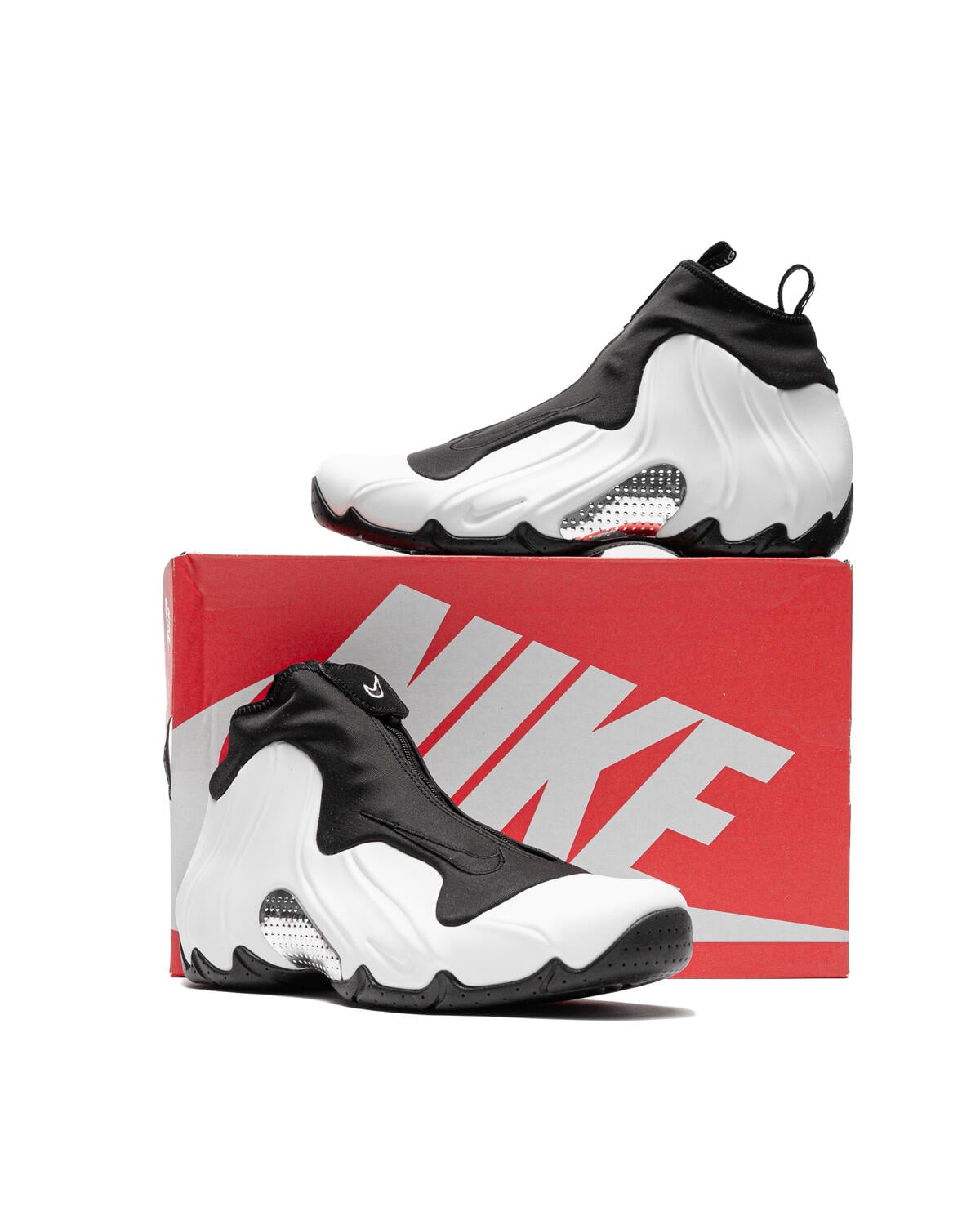 Nike Air Flightposite QS - Sail / Black / Metallic Silver - Image 17
