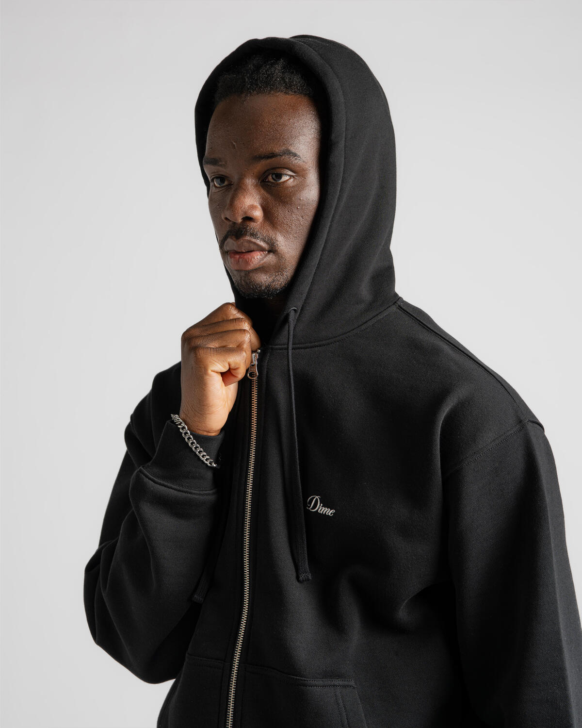 Dime Cursive Zip Hoodie - Image 7