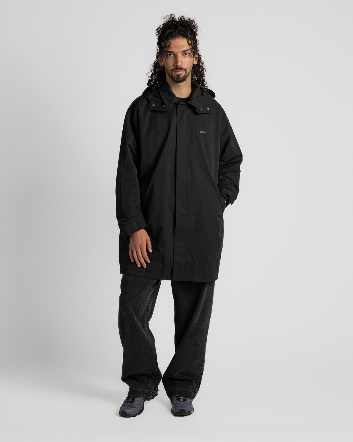 Arte Antwerp Black Coat - Image 3