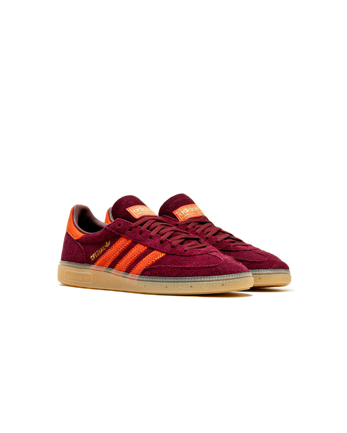 adidas gazelle silver green womens adidas Kids Toddler Originals Handball Spezial Stretch Lace Casual Shoes in Ruby Red/Lucid Pink/Gum main image 0