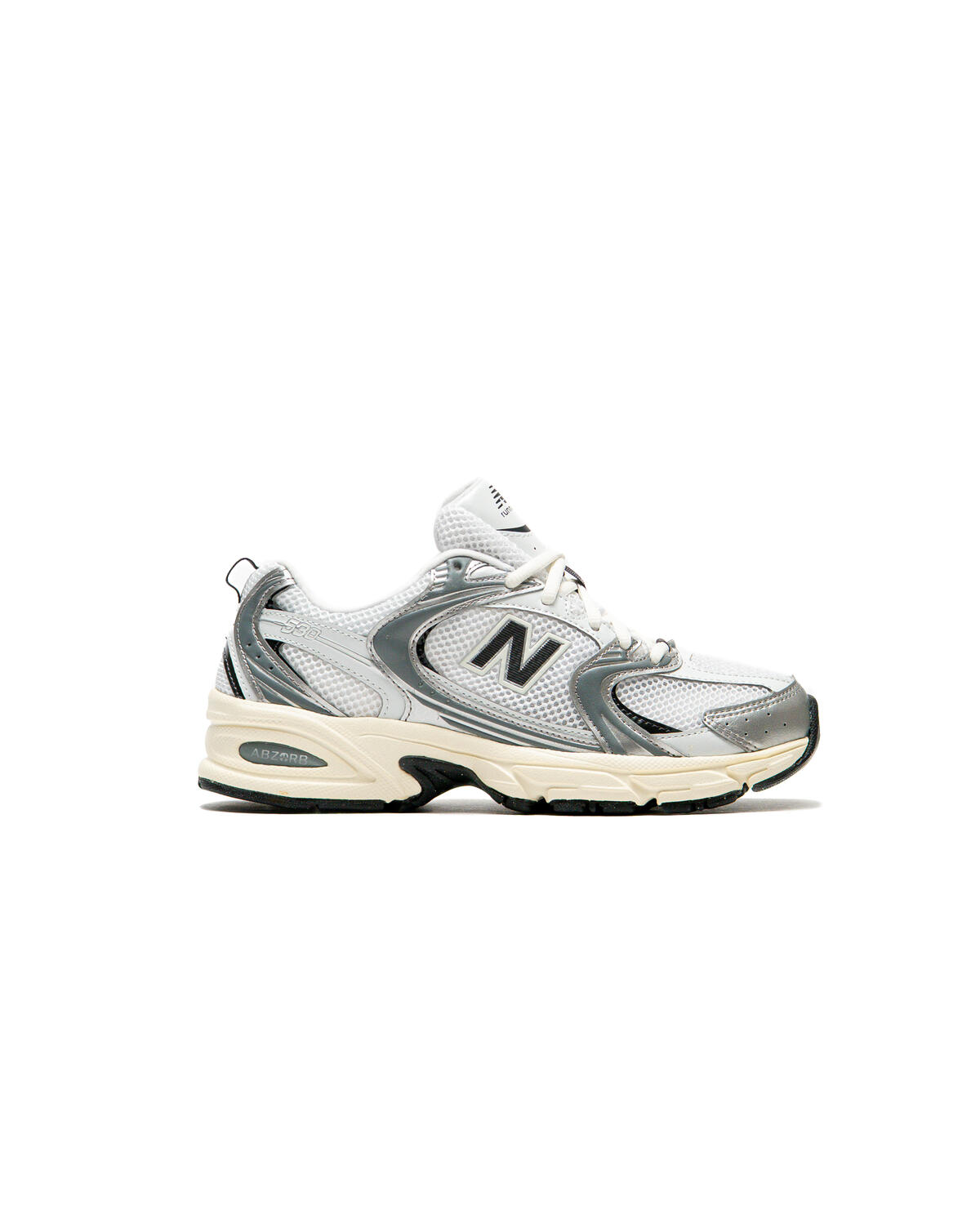 New Balance 530 Silver Metallic Black Cement (Women's) - Image 34
