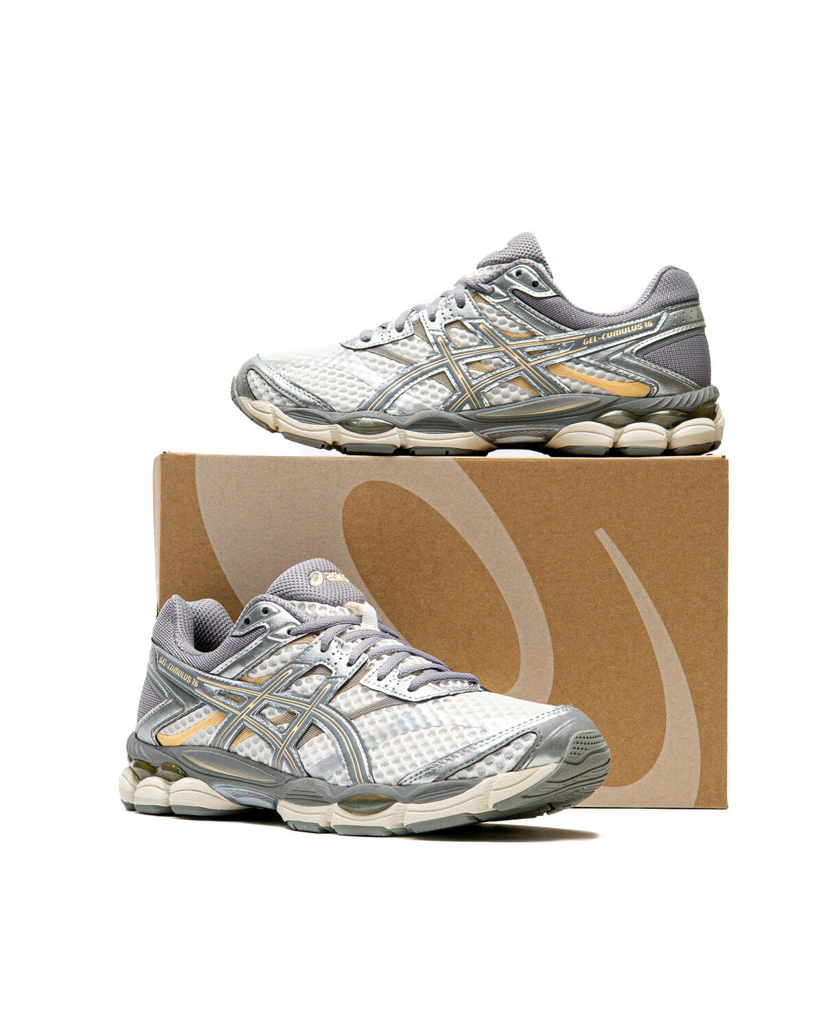 Asics GEL-Cumulus 16 Cream / Clay Grey - Image 37