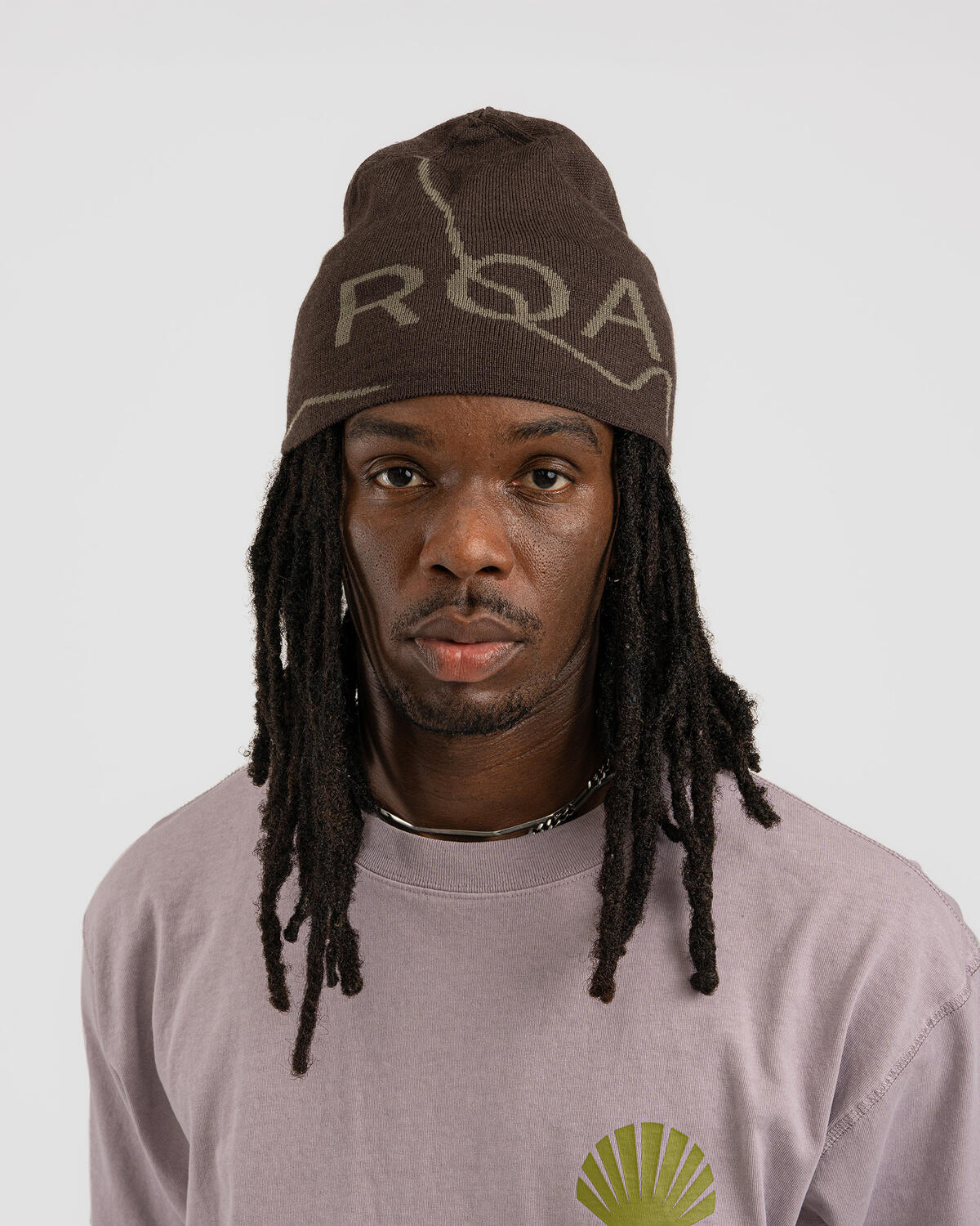 ROA x Mental Athletic Logo Wool Beanie Black - Image 3