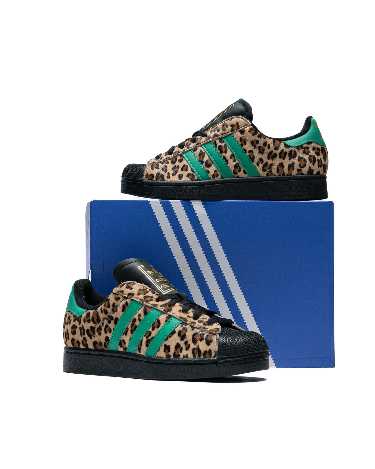 Adidas Superstar II Black Cougar Green Gold (Women's) - Image 6