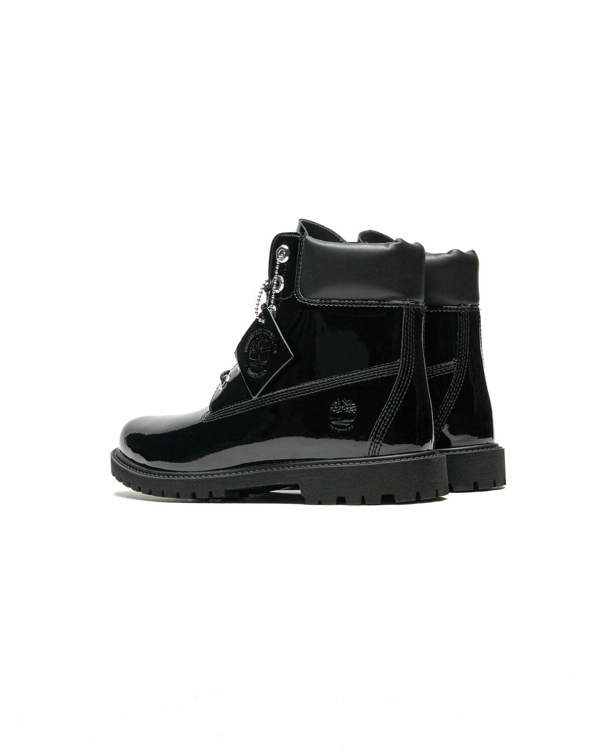 Timberland Premium 6 Inch Lace Up Waterproof "Black Patent Leather" (Women's) - Image 14