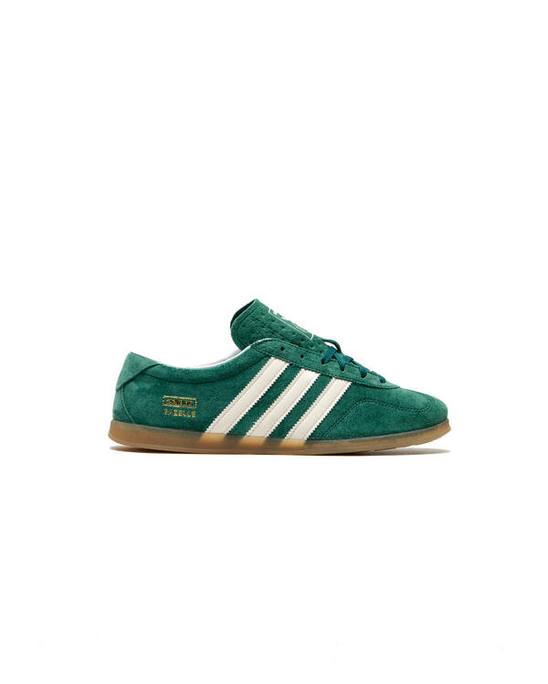 adidas gazelle silver green womens adidas Gazelle Messi Soccer Shoe Crystal Sand/Core Black/Gold Metallic main image 0