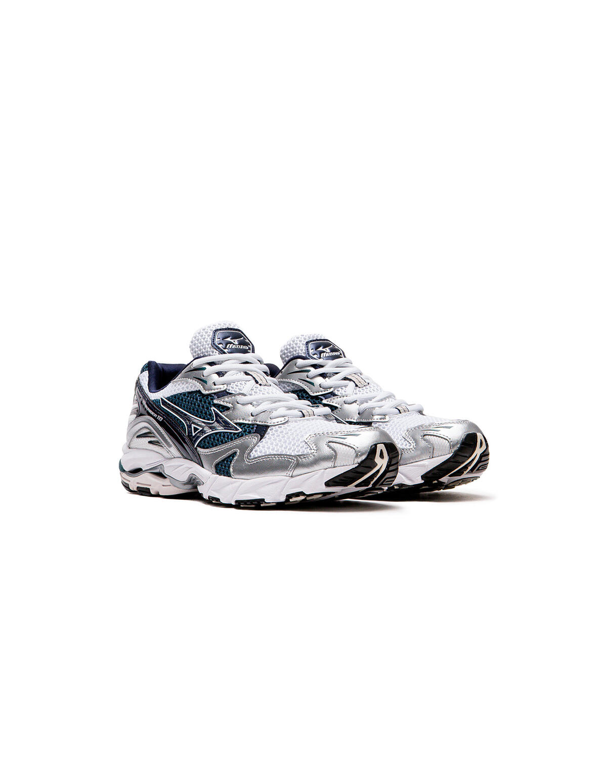 Mizuno Wave Rider 10 White / Baritone Blue / Deep Teal - Image 18