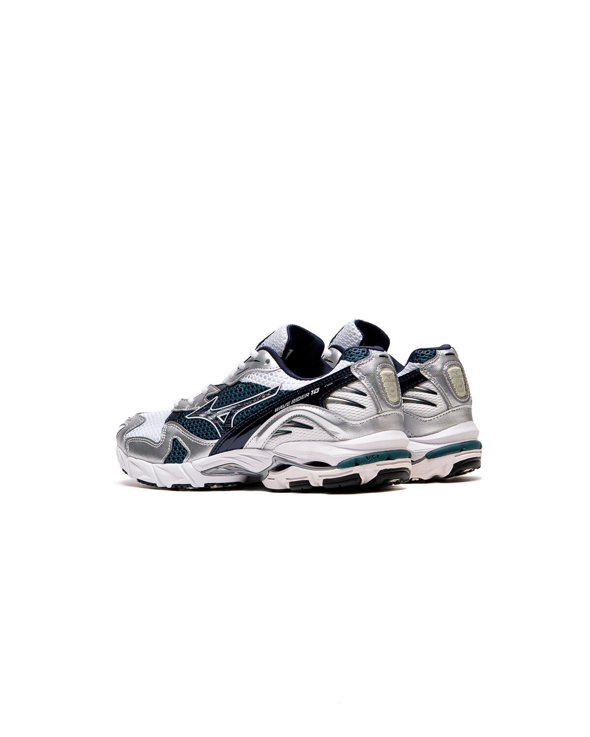 Mizuno Wave Rider 10 White / Baritone Blue / Deep Teal - Image 19