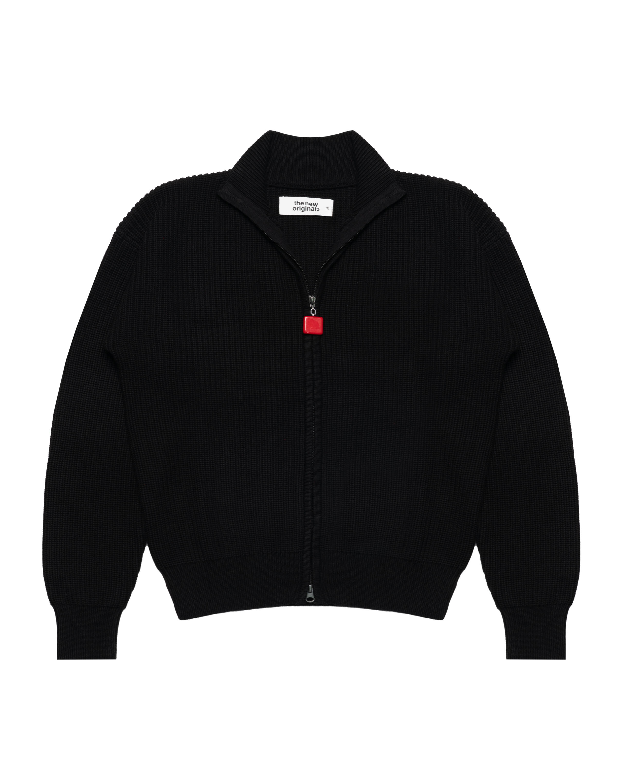 The New Originals Fisherman Plain Zip Up Sweater